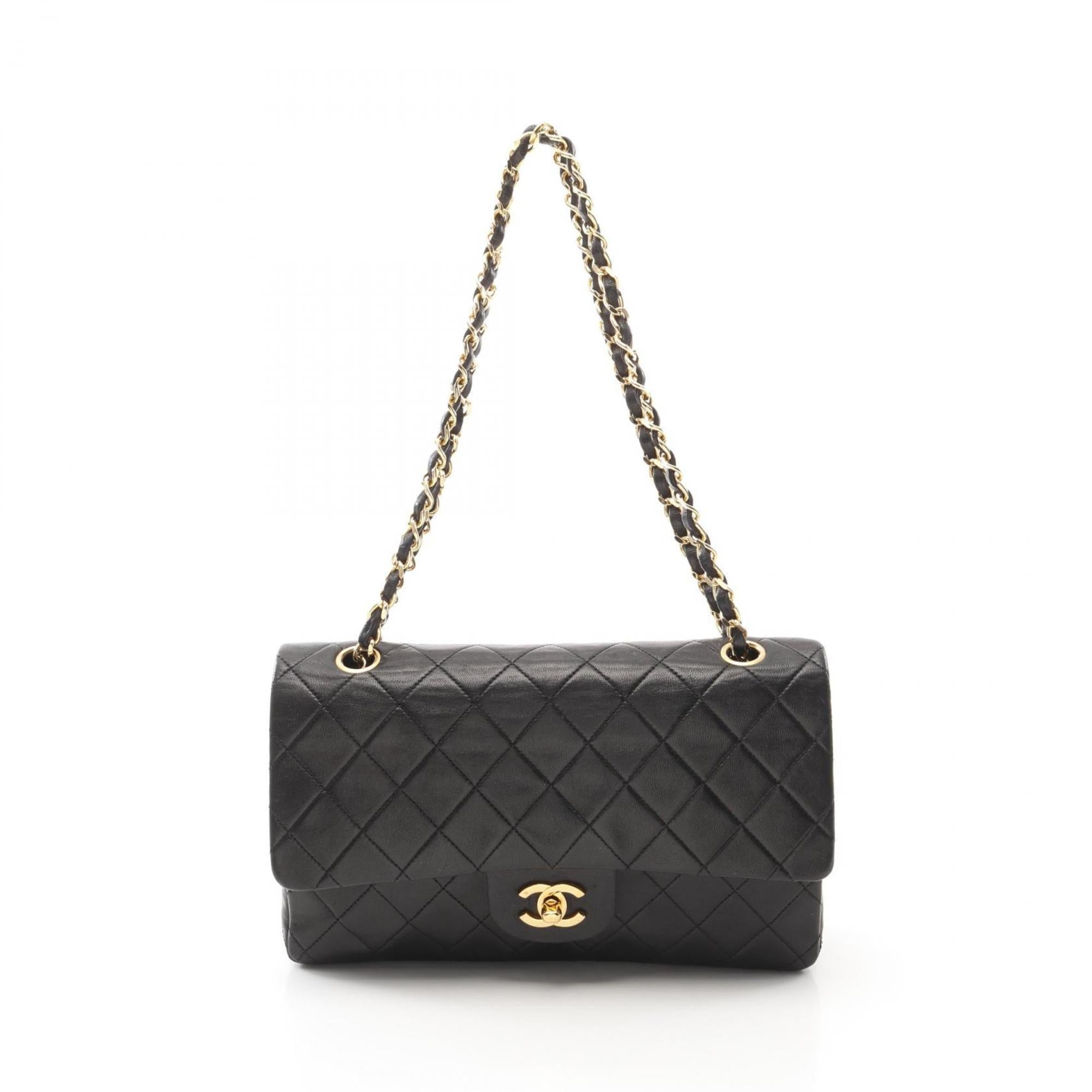 Vintage Classic Double Flap Bag Quilted Lambskin Medium