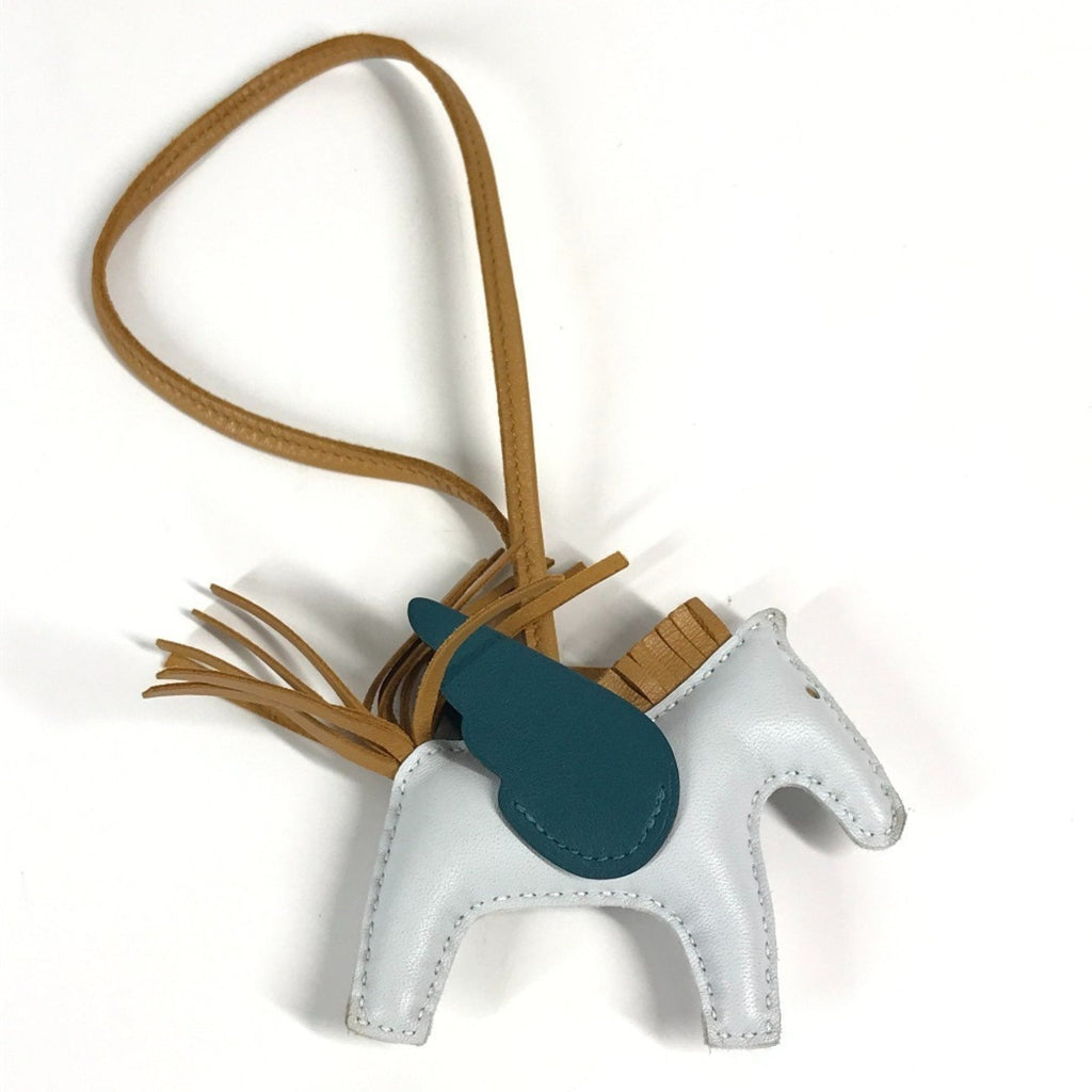 Charm Agneau Milo Beige and Blue Handbag Charm