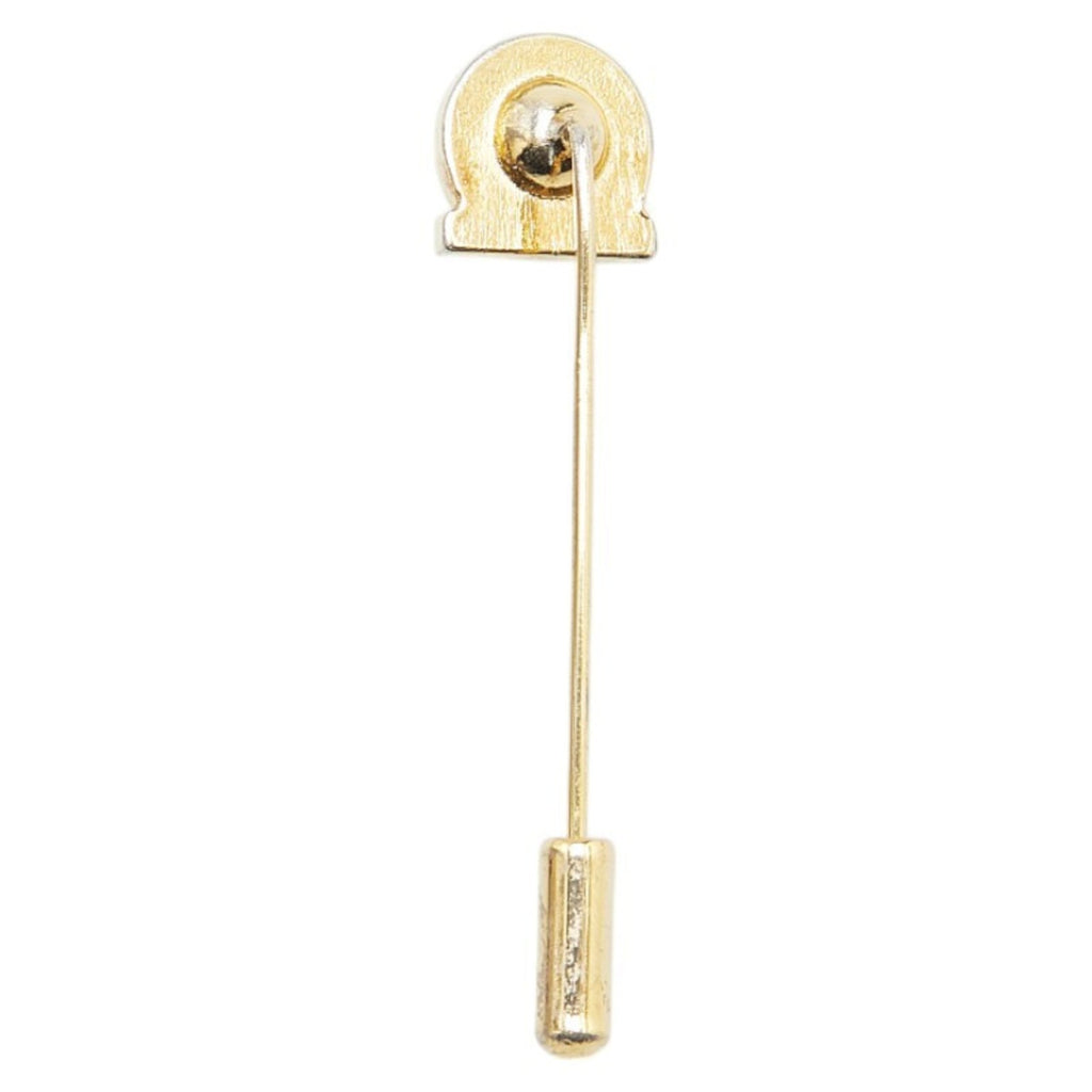 Gancini Brooch Gold with Rhinestone