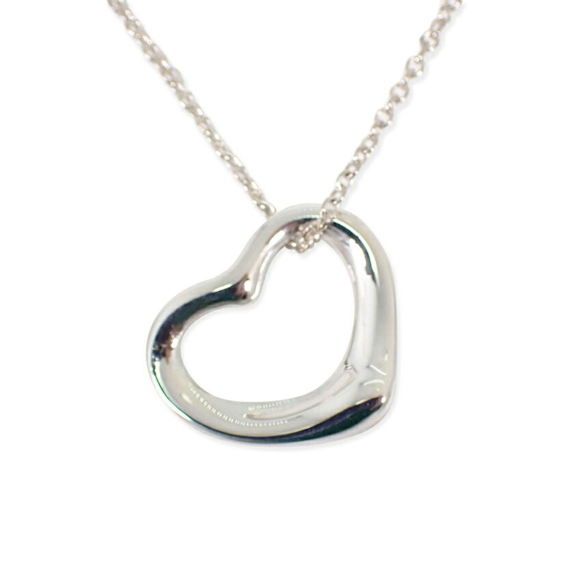 Heart Pendant Necklace Sterling Silver
