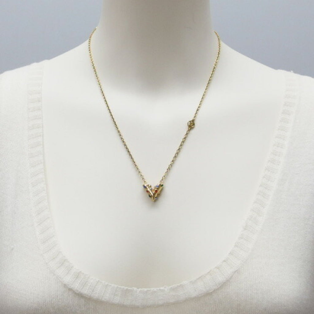 Pendant Necklace Gold Metal