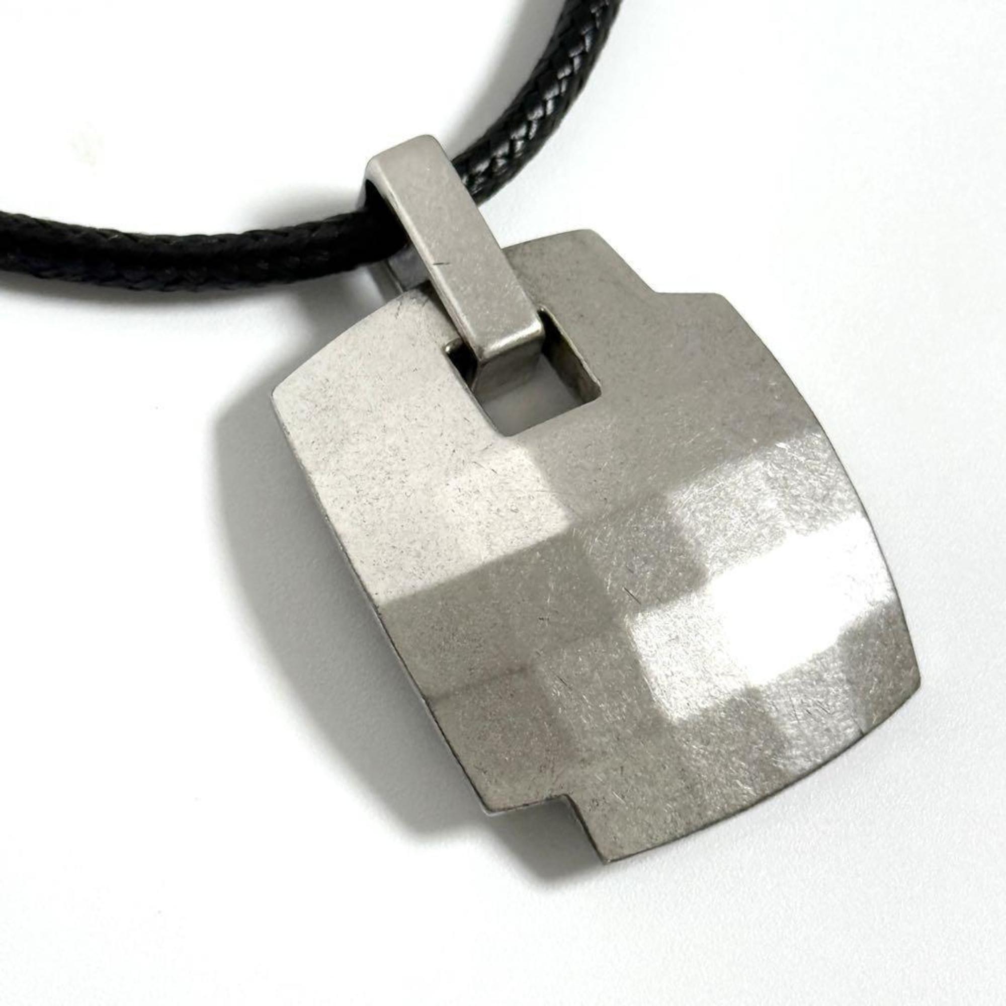 Damier Mosaic Pendant Necklace Metal