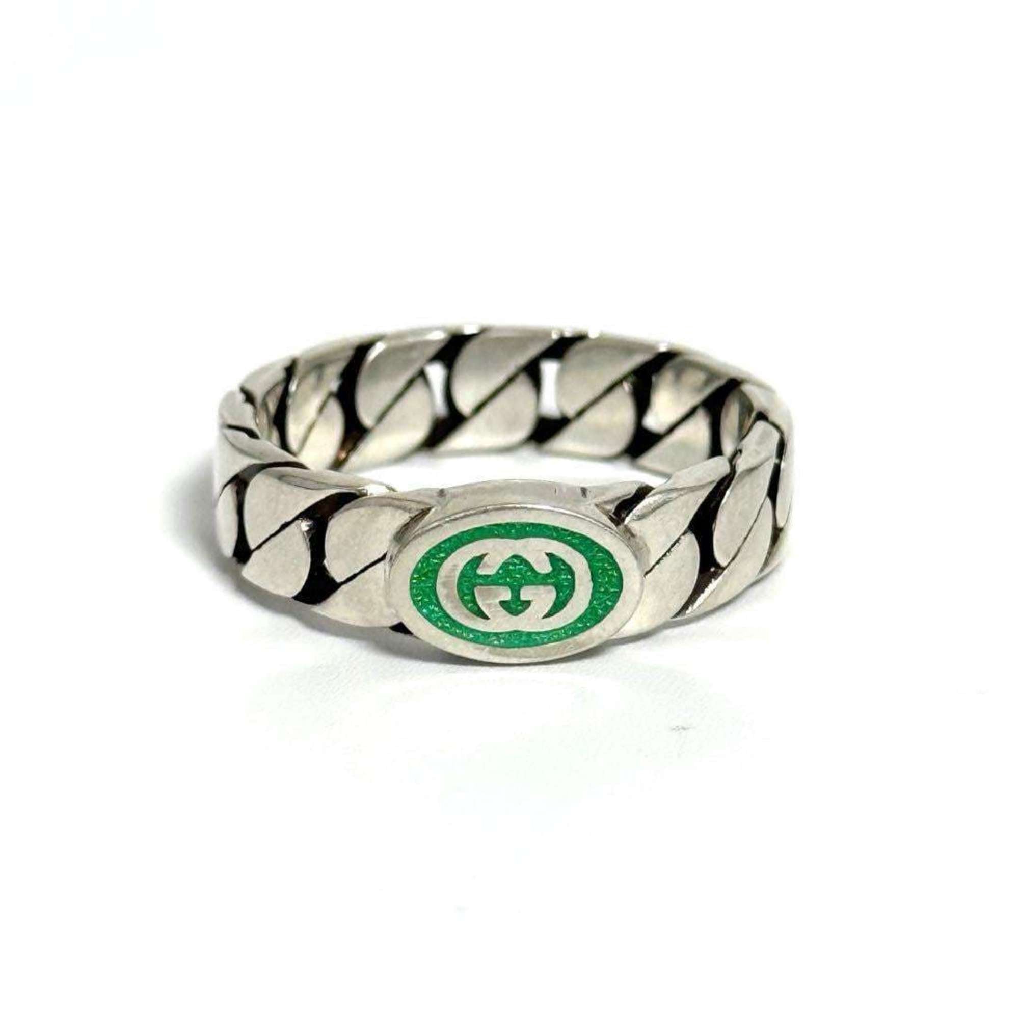 Interlocking G Band Ring Sterling Silver