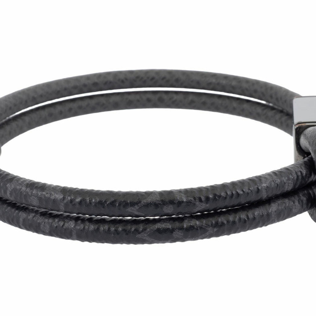 Bracelet Monogram Canvas Black and Gray