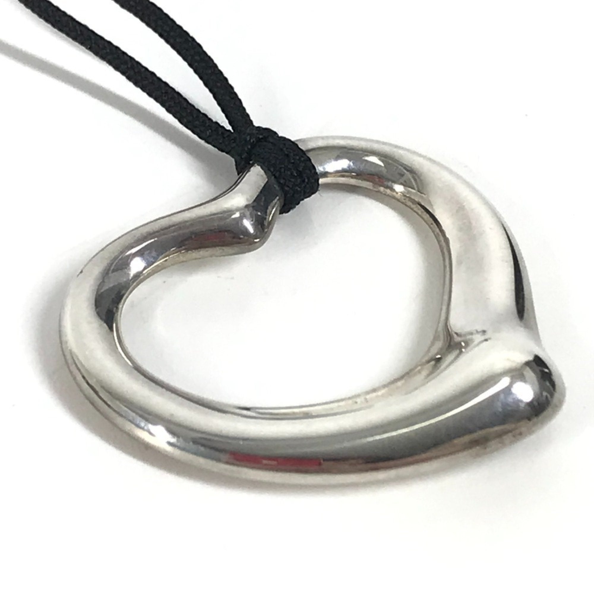 Open Heart Necklace Sterling Silver