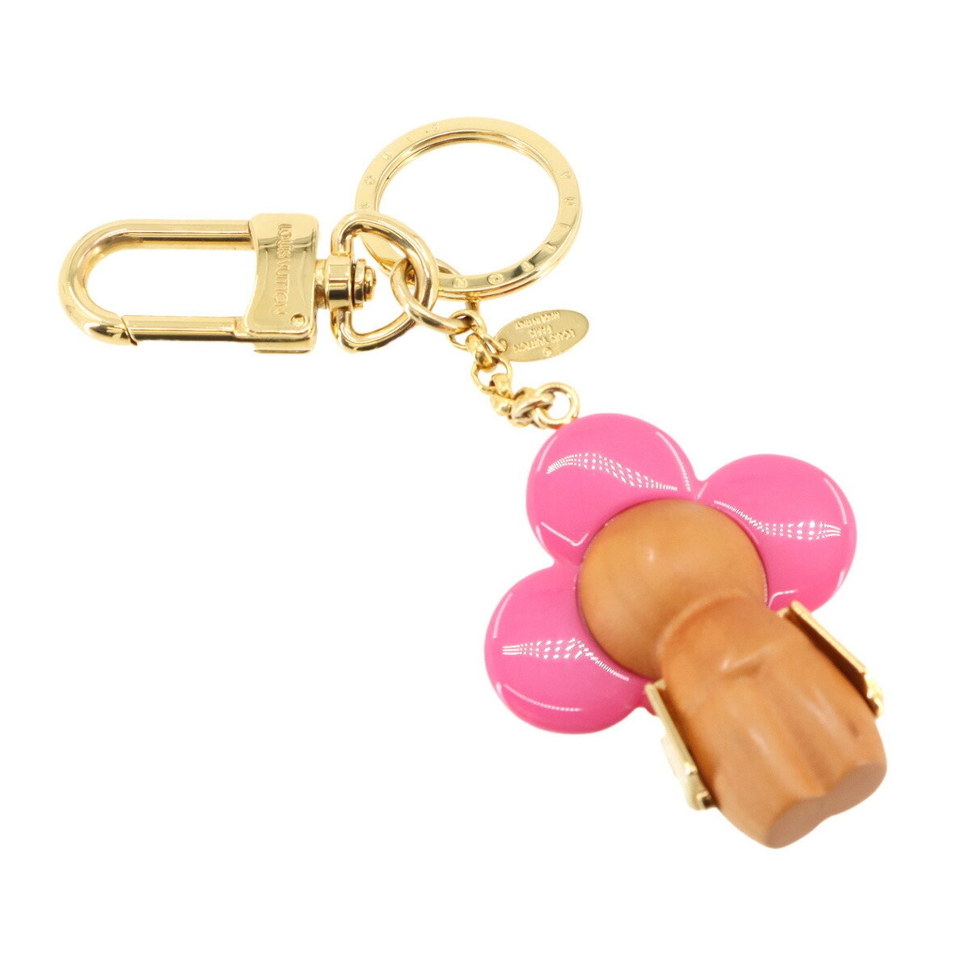 Porte-Clés Vivienne Charm Beige Black and Pink Handbag Charm
