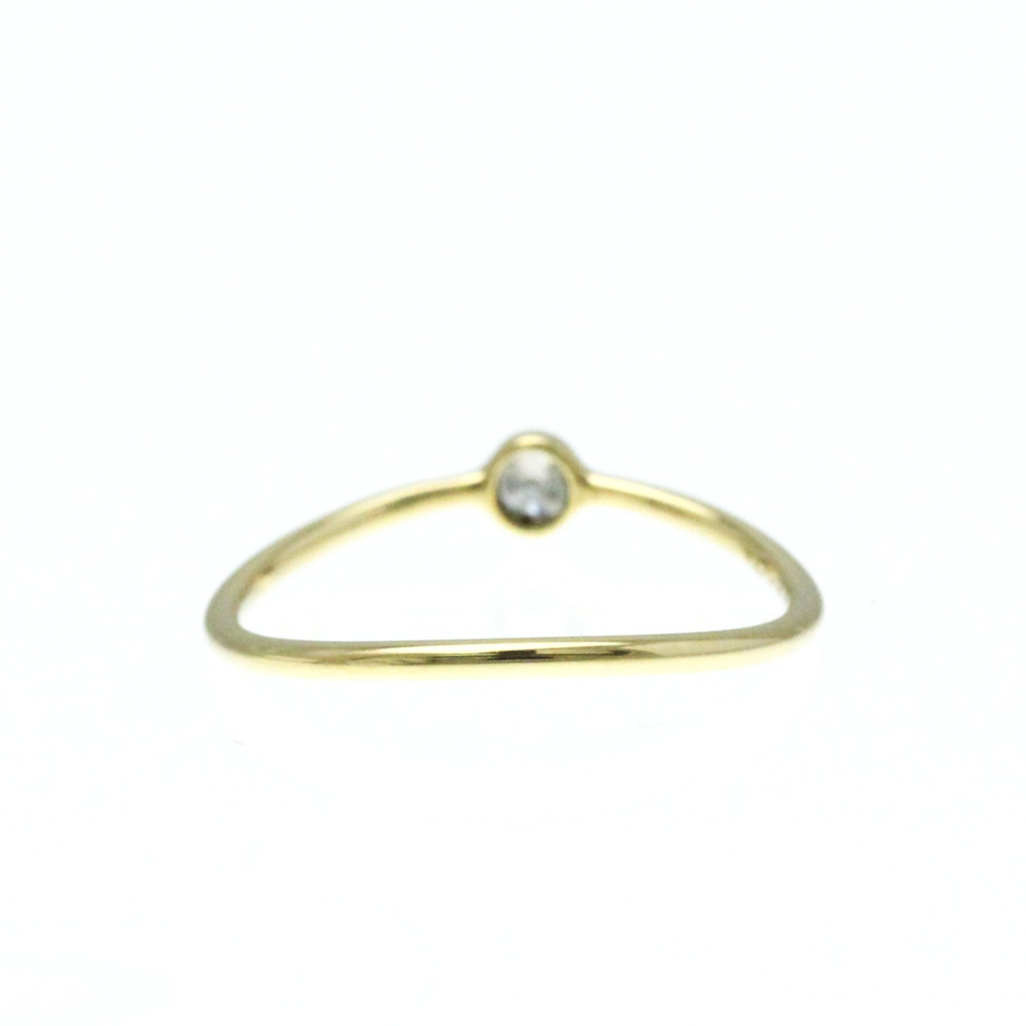 Wave Ring 18K Yellow Gold with Diamond
