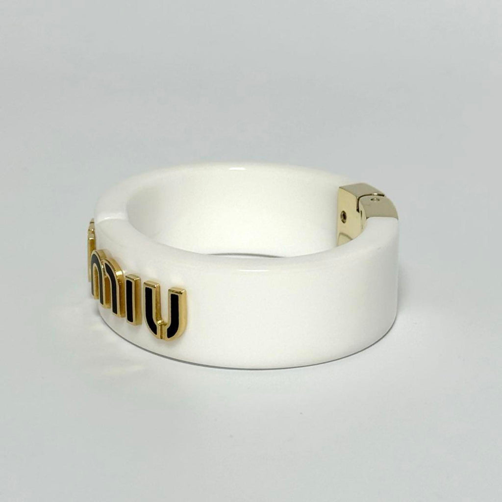 Plexiglass Bangle Bracelet Metal