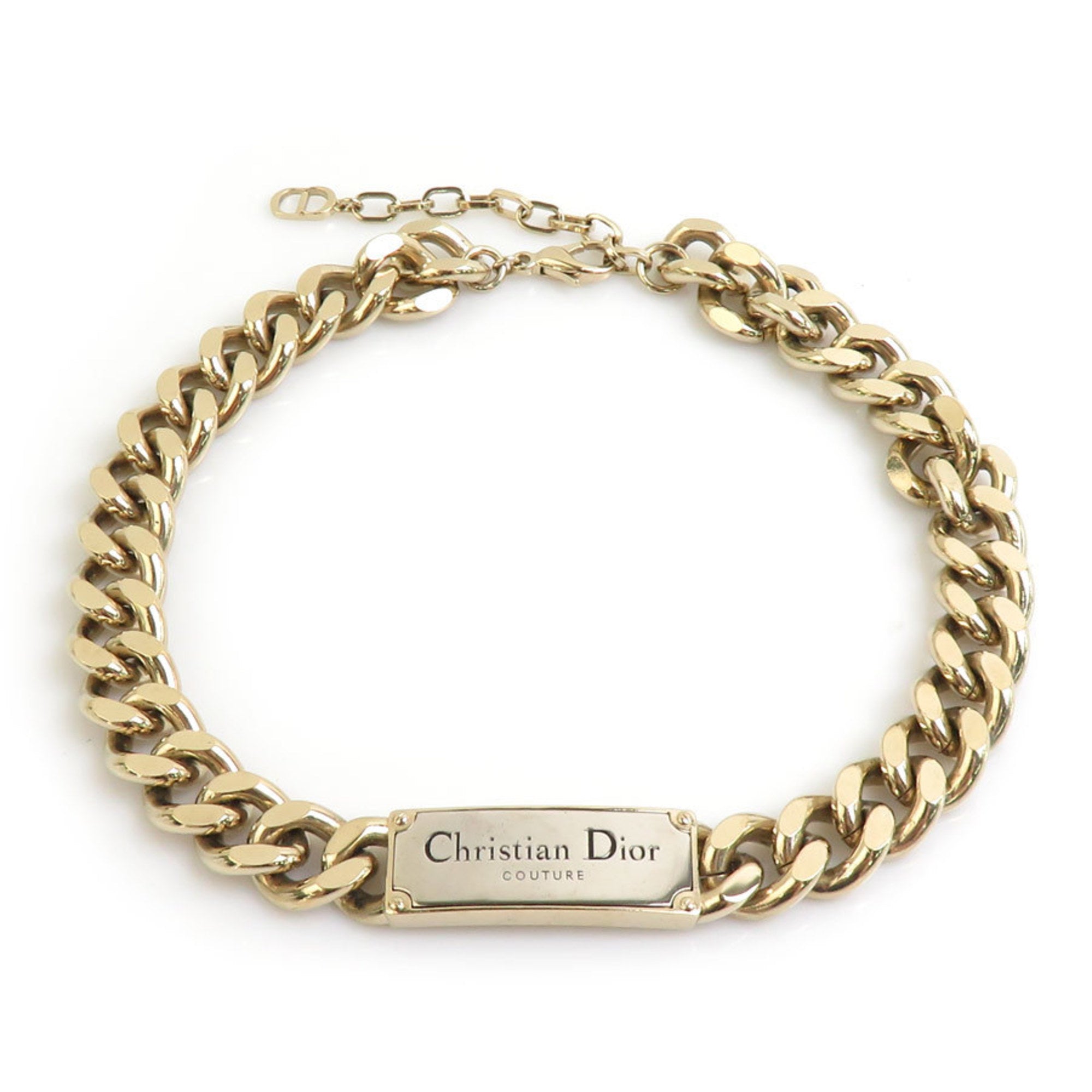 Pendant Necklace Gold and Silver Metal