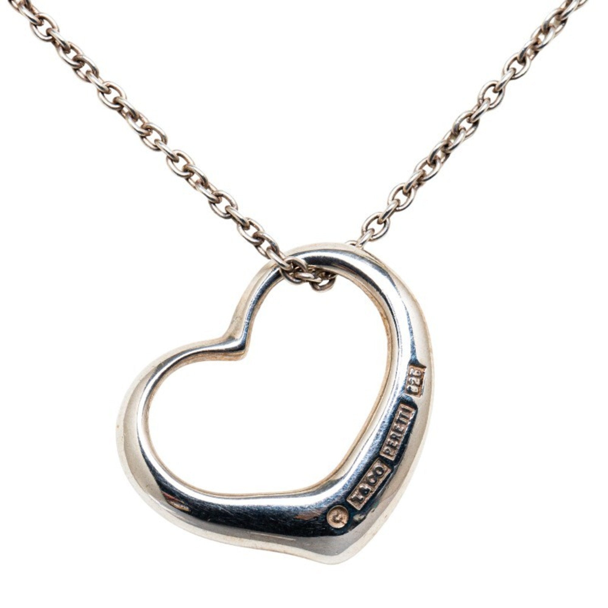 Heart Pendant Necklace Sterling Silver