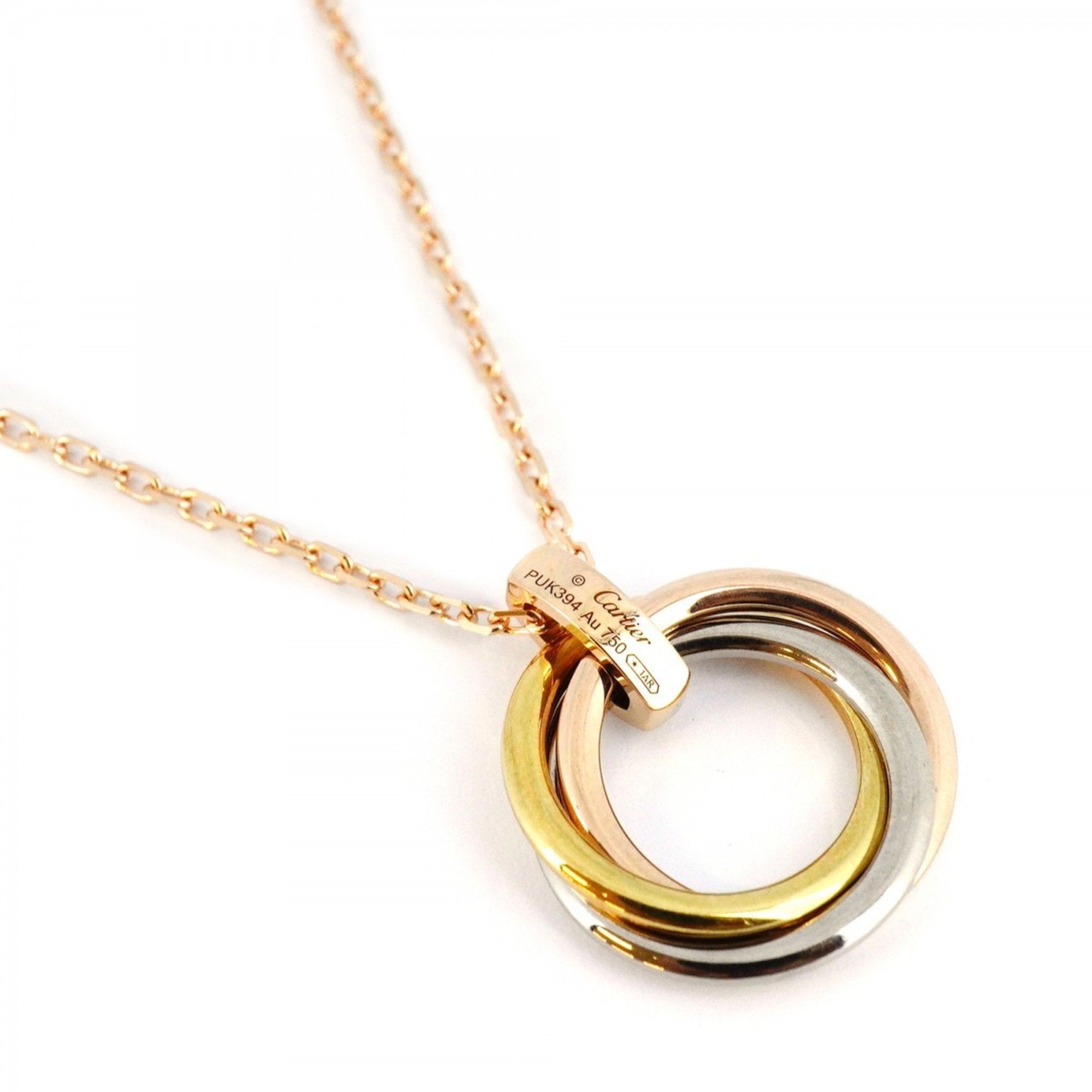 Trinity Pendant Necklace 18K Tricolor Gold
