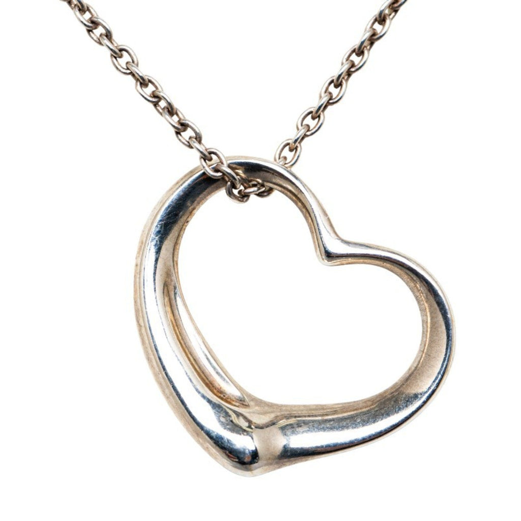 Heart Pendant Necklace Sterling Silver