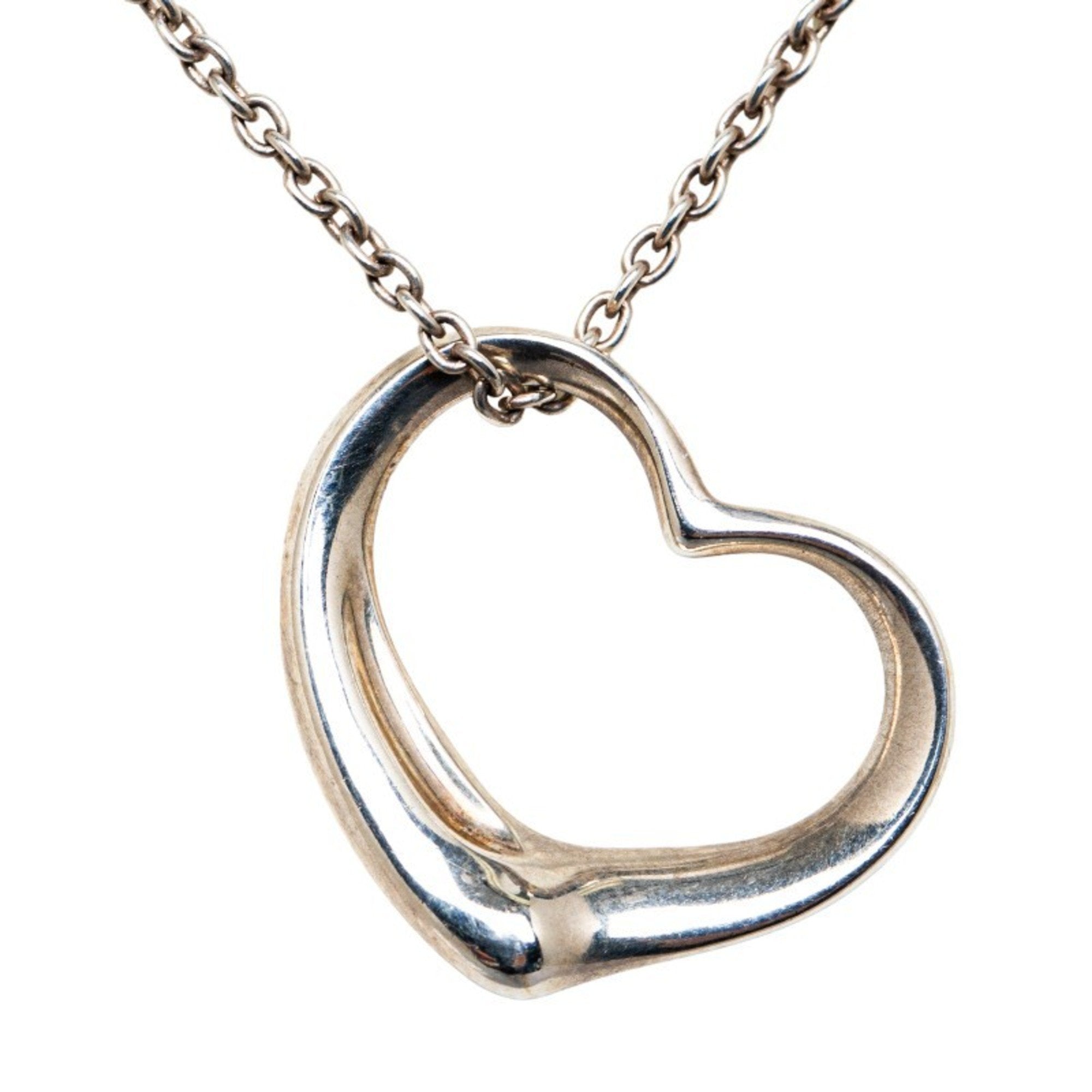 Heart Pendant Necklace Sterling Silver