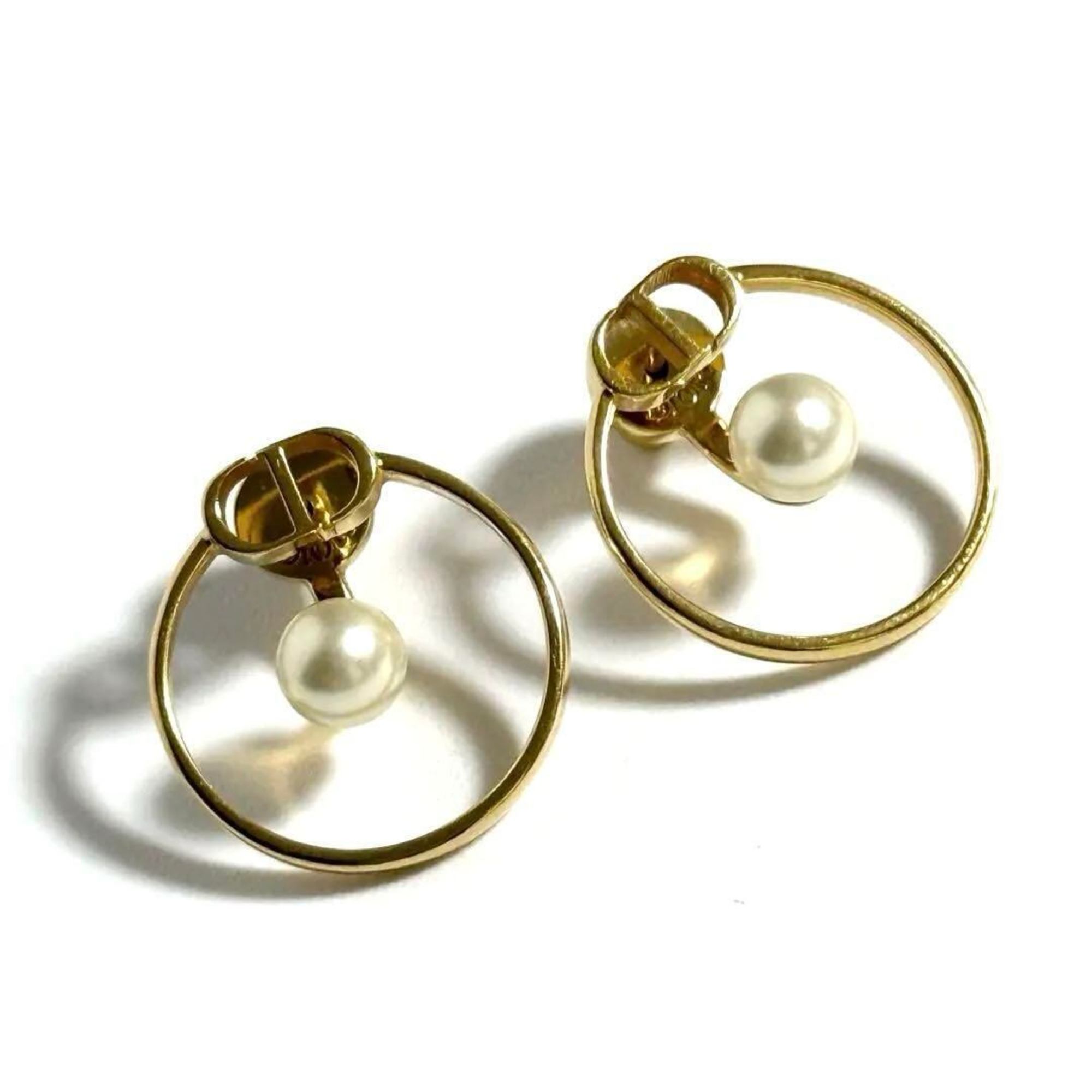 Earrings Artificial Pearl and Metal