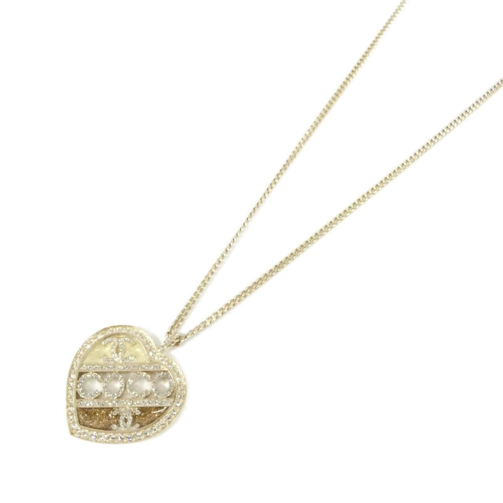Pendant Necklace Metal Gold Ivory