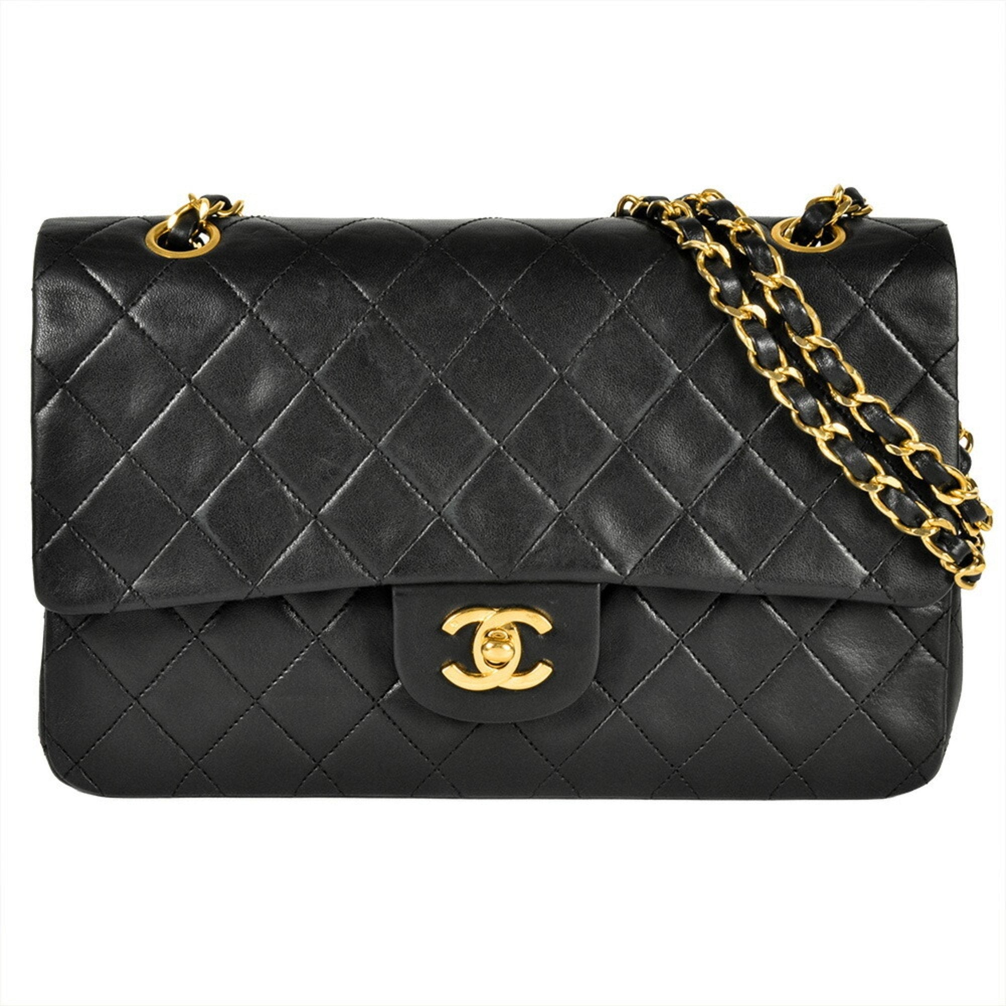Vintage Classic Double Flap Bag Quilted Lambskin Medium