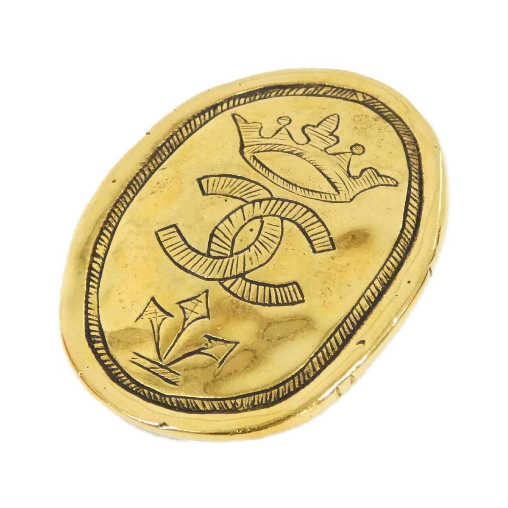 Brooch Gold-Tone Metal