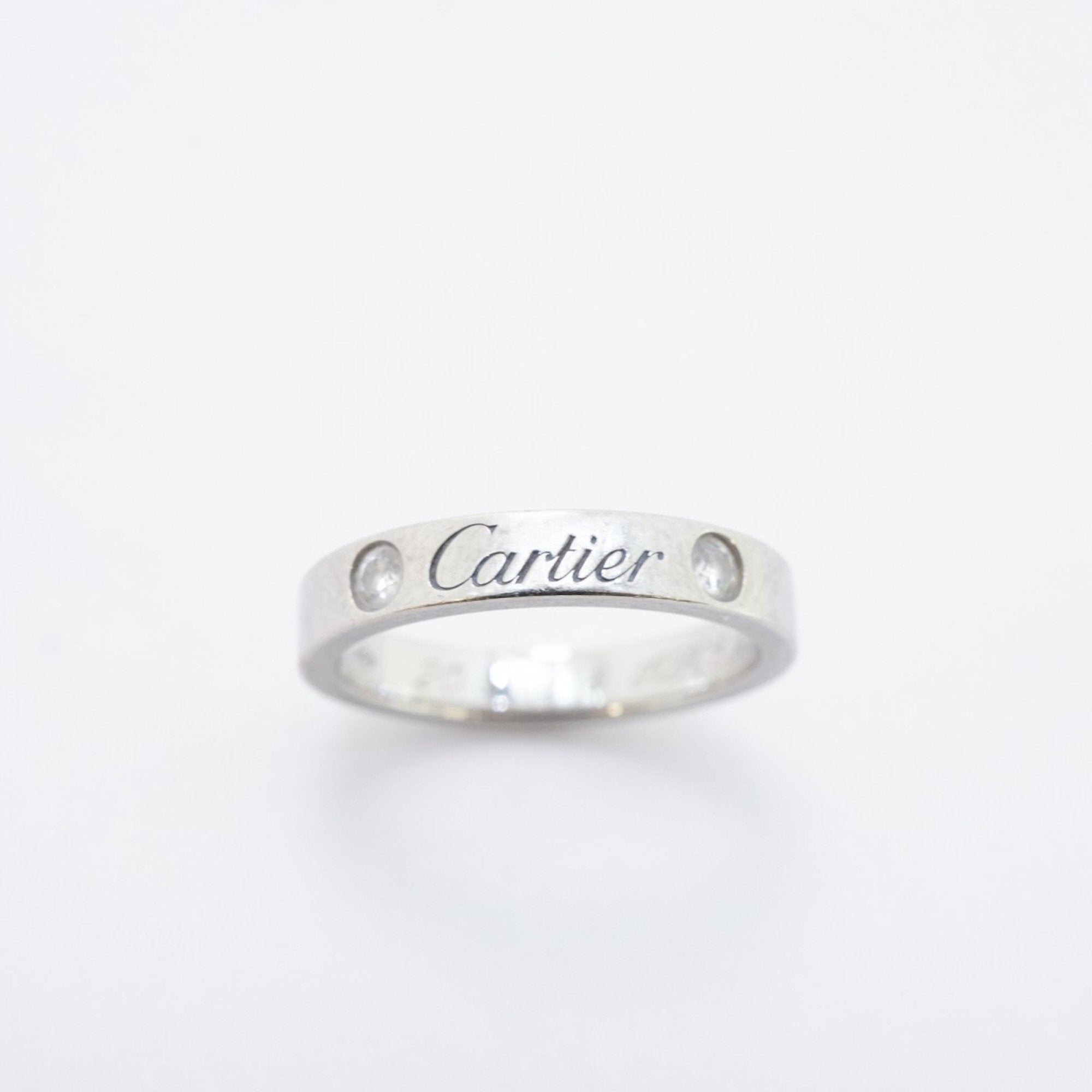 Engraved Ring Platinum with Diamond