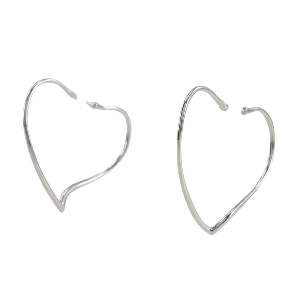 Elsa Peretti Earrings Sterling Silver 37mm Sterling Silver