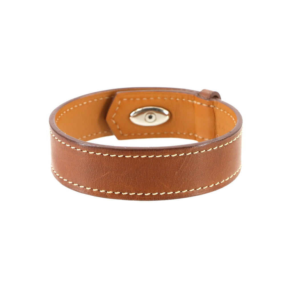 Charm Bracelet Tadelakt Leather Brown Fauve