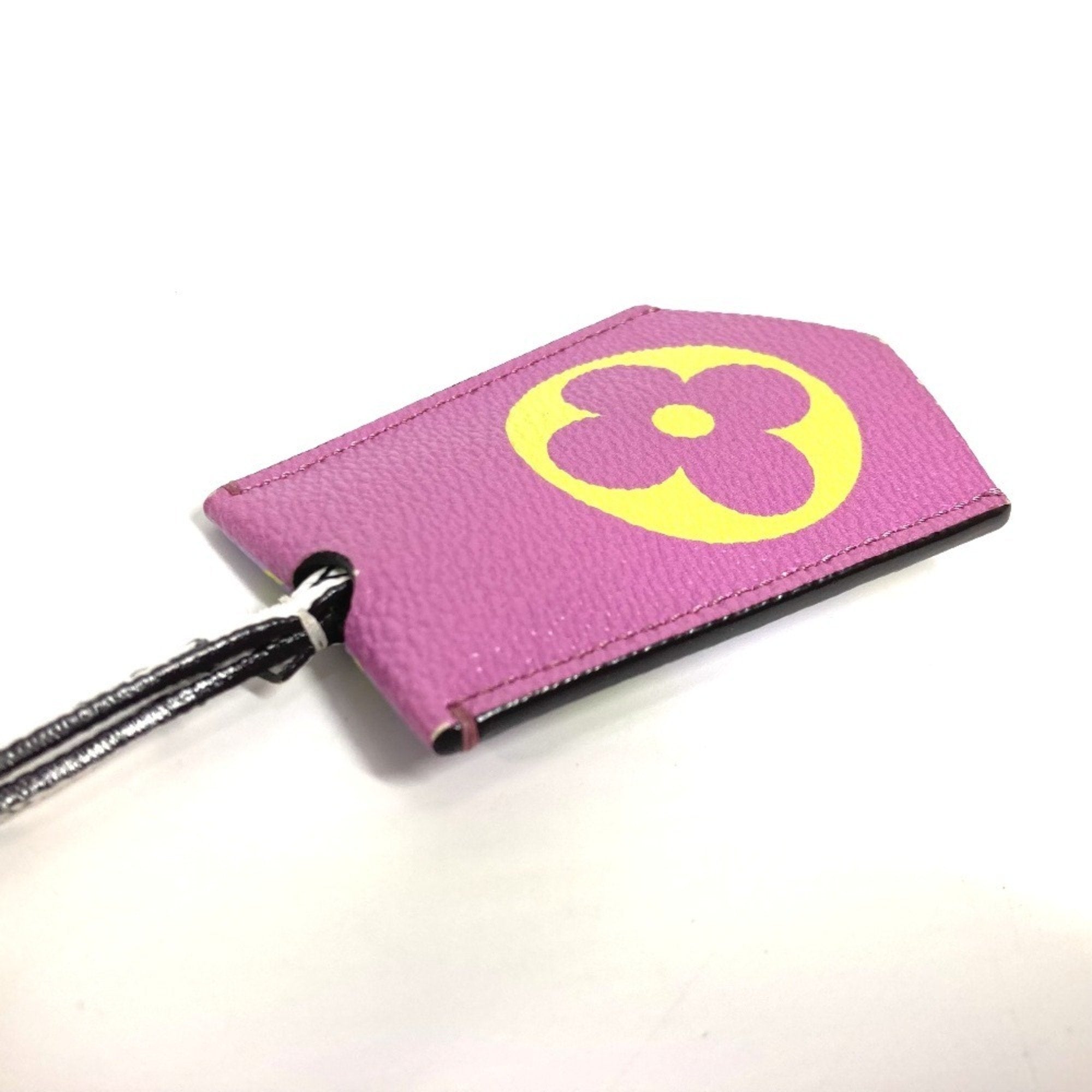 Monogram Giant Cloche Cle Charm Canvas Purple White Yellow Handbag Charm