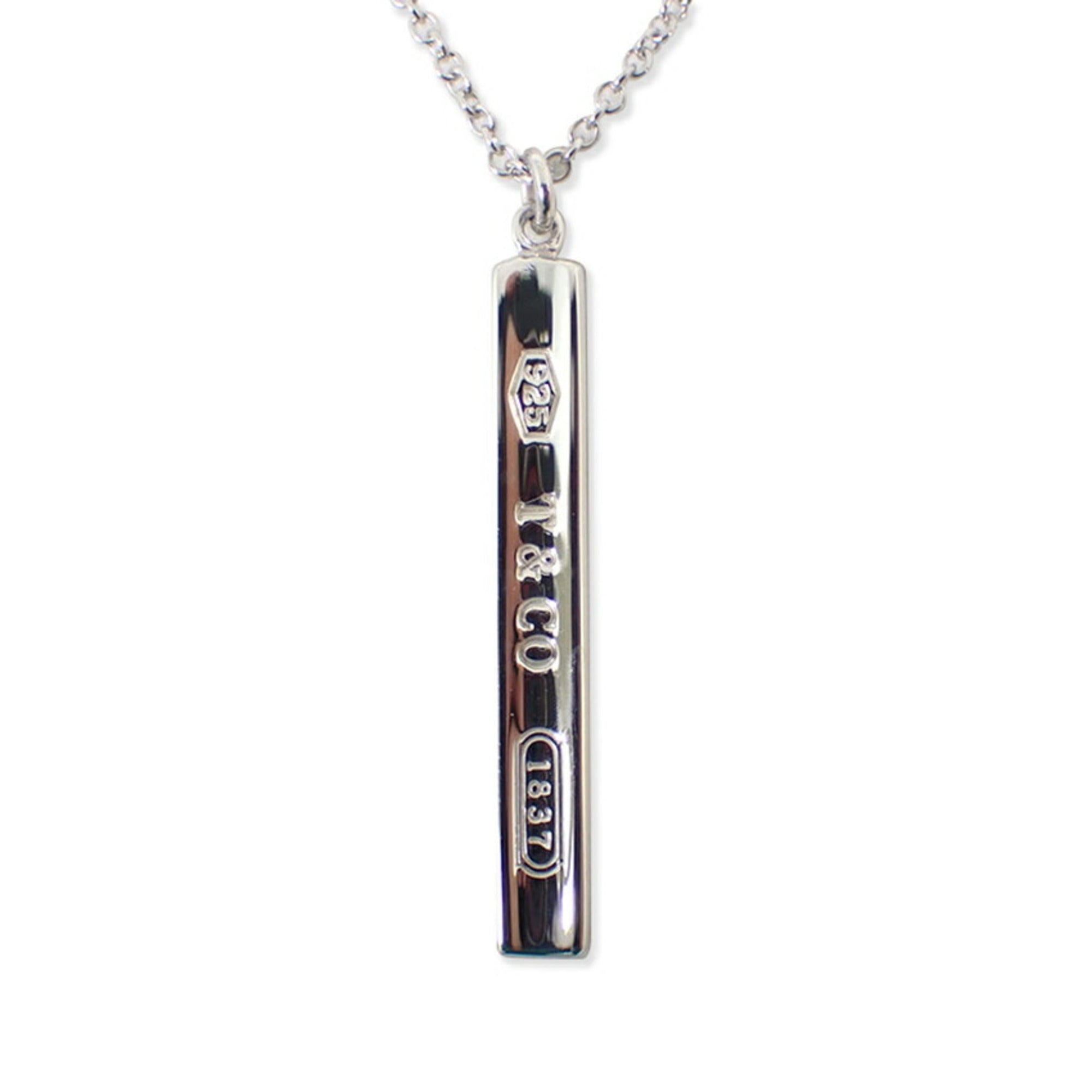 1837 Bar Pendant Necklace Sterling Silver