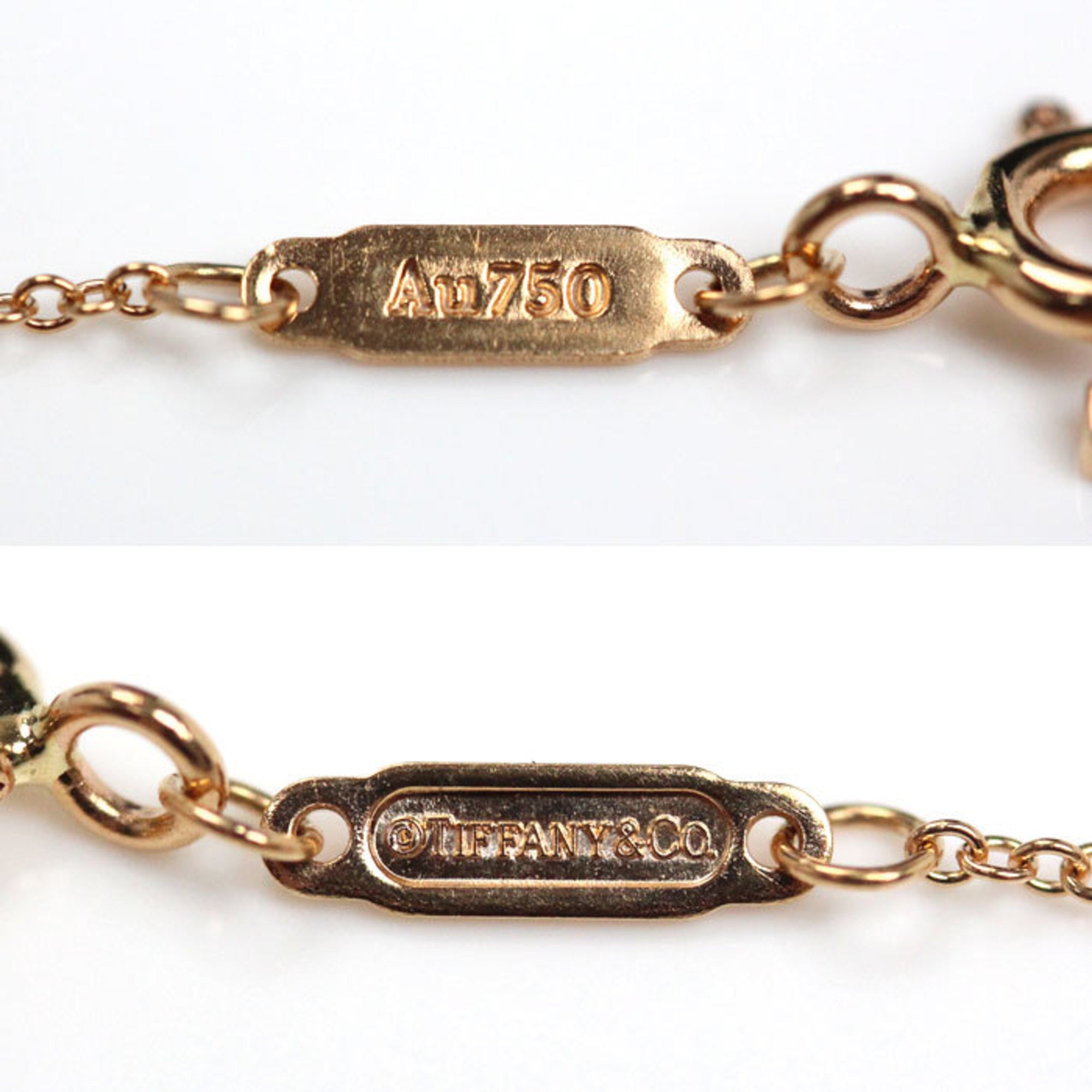 T Smile Pendant Necklace 18K Rose Gold