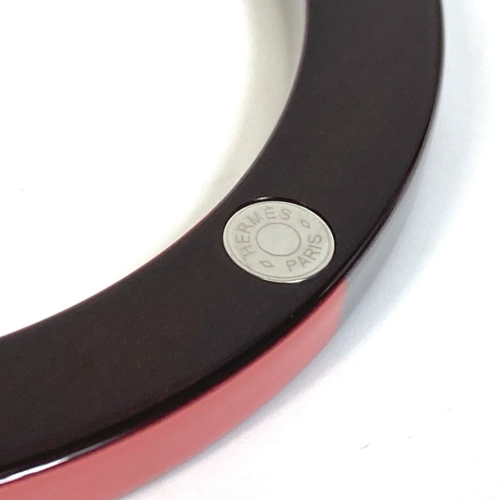 Bracelet Lacquer and Wood Brown Gray Pink
