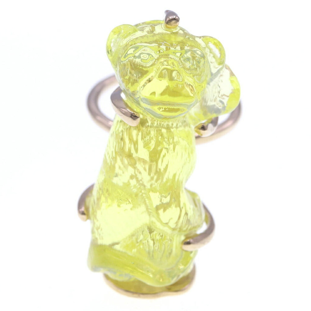 Band Ring Metal and Plastic Yellow