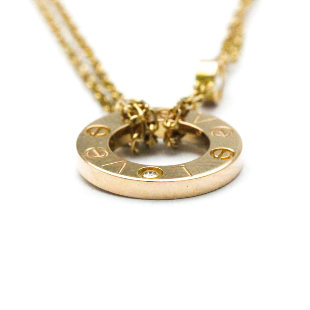 Pendant Necklace 18K Rose Gold with Diamond
