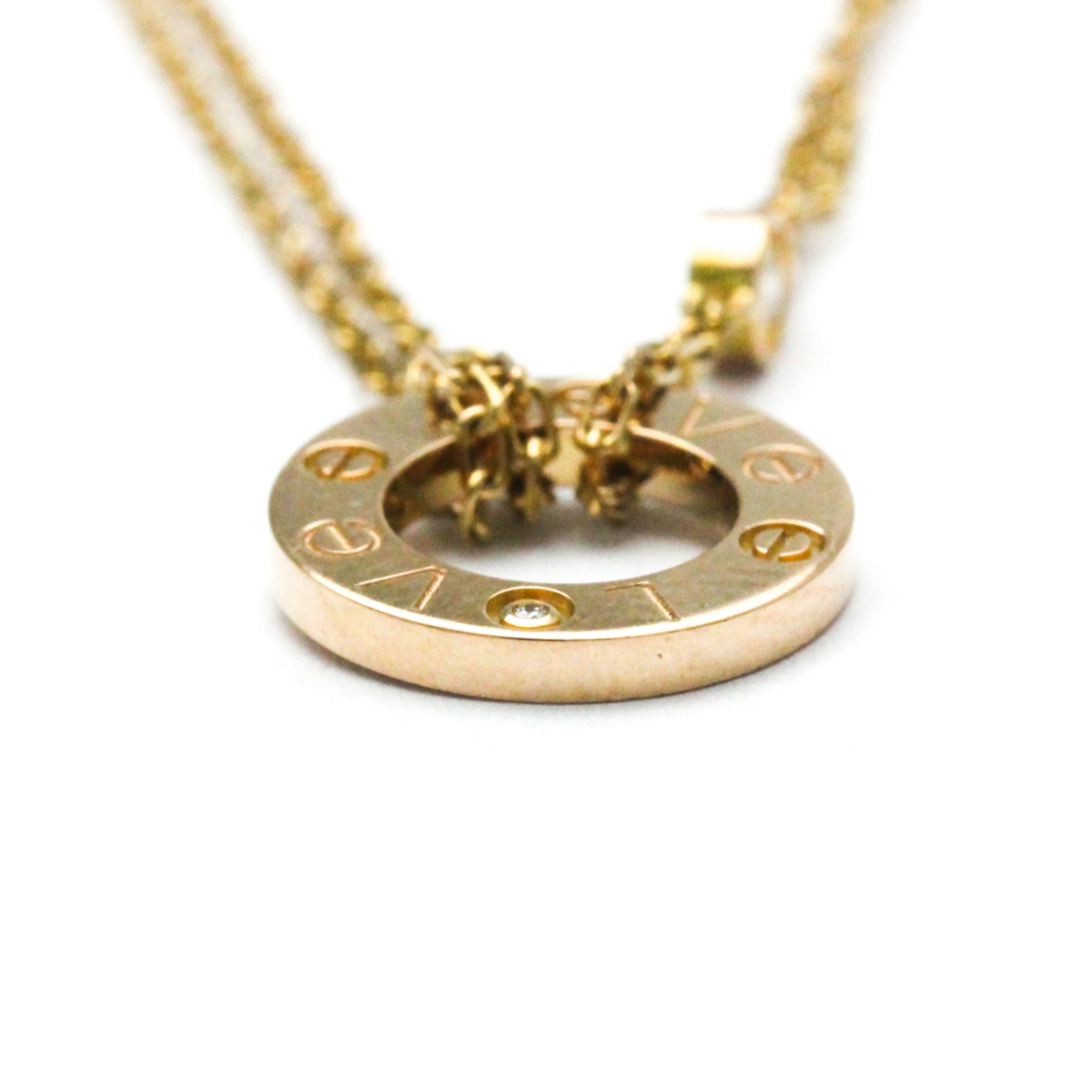 Pendant Necklace 18K Rose Gold with Diamond