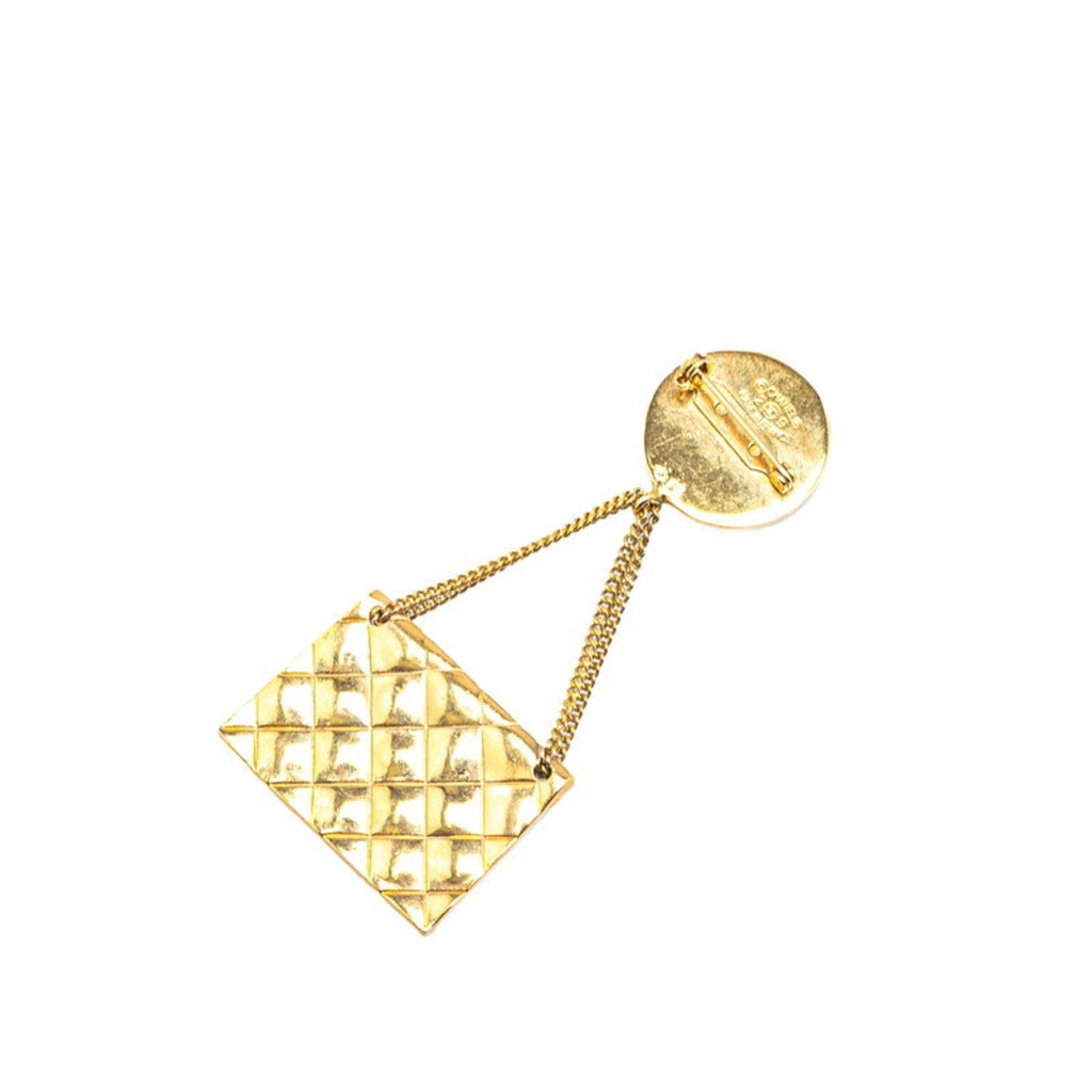 CC Logo Brooch Metal