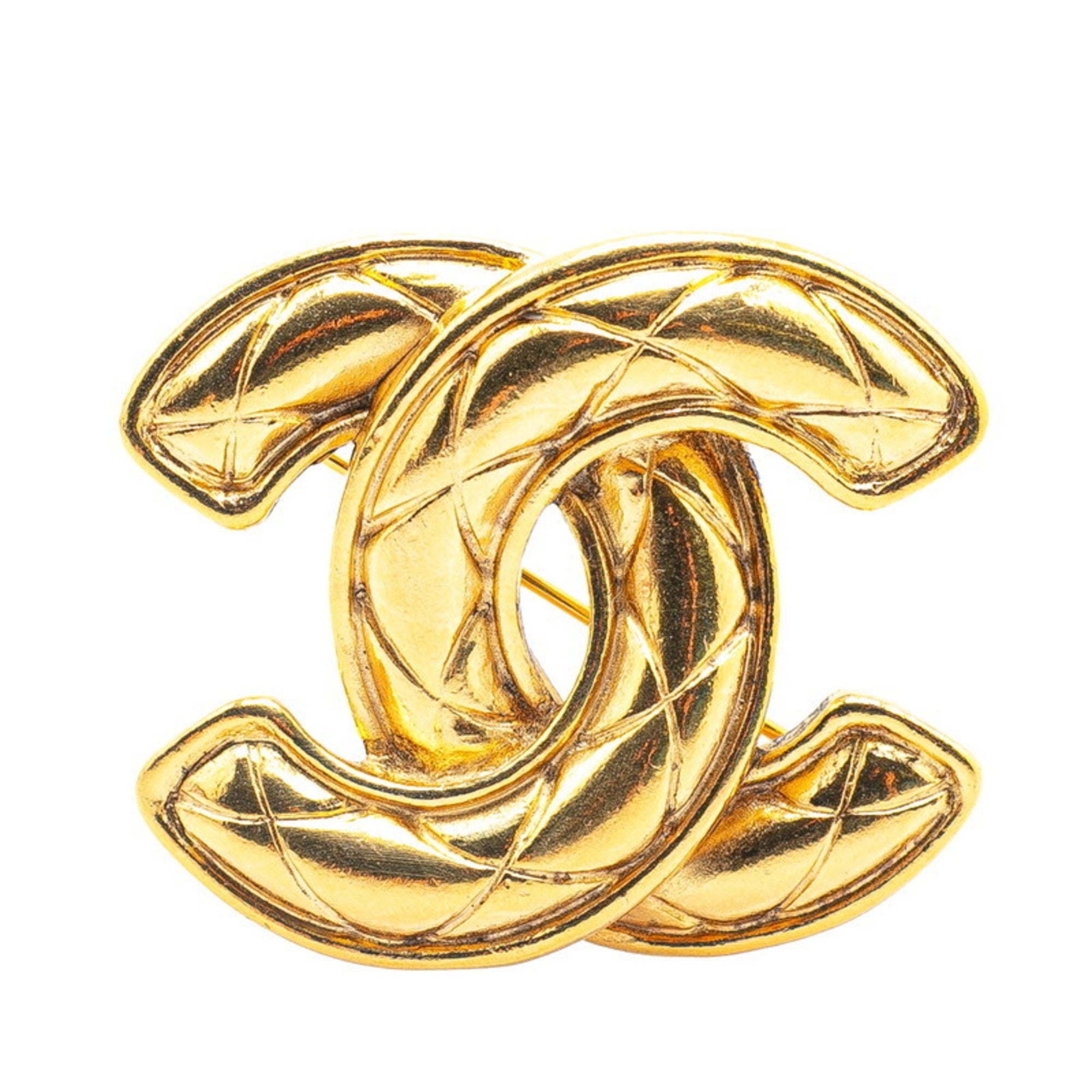 CC Logo Brooch Metal