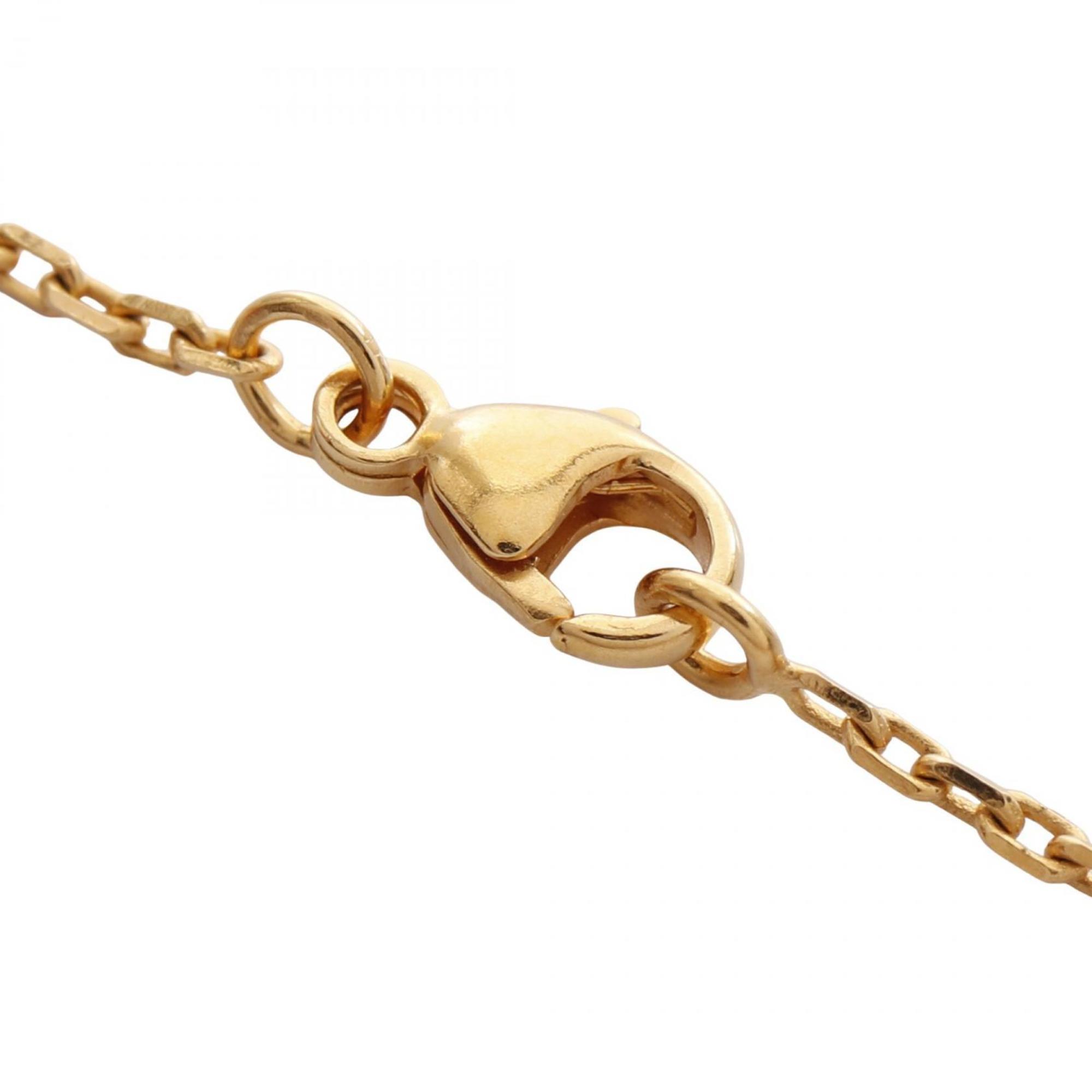 Pop H Pendant Necklace Gold-Tone Metal
