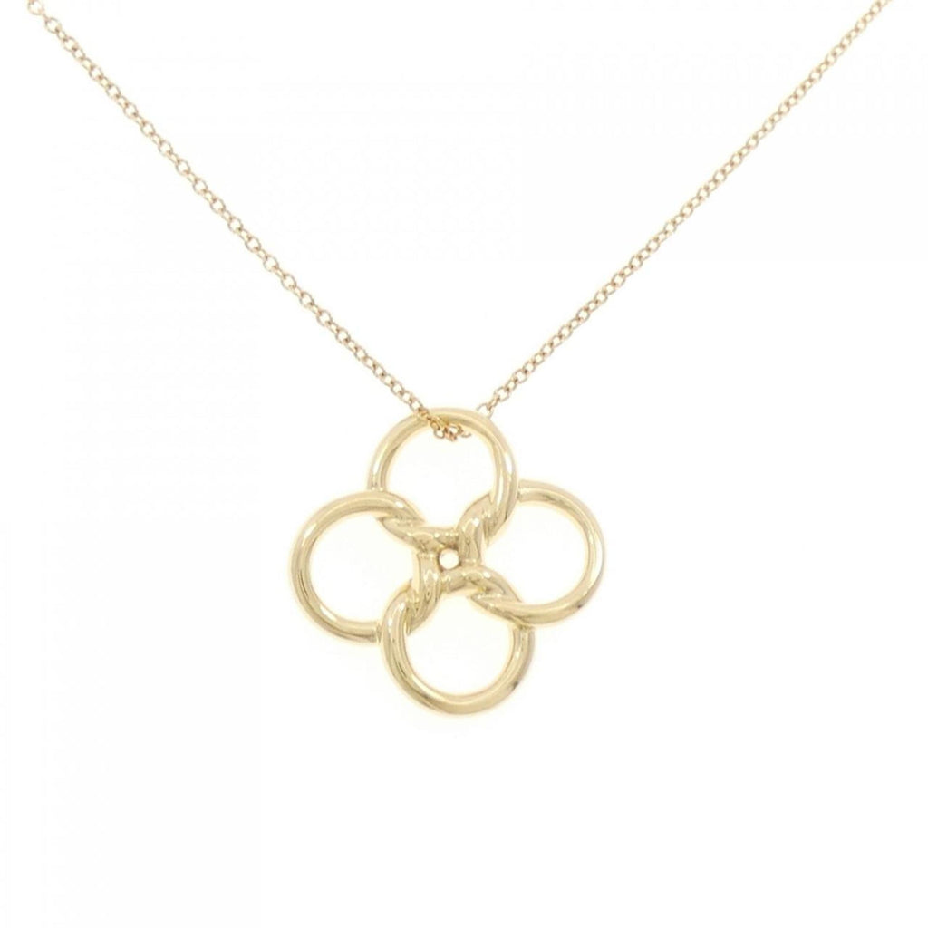 Quadrofolio Pendant Necklace 18K Yellow Gold Small