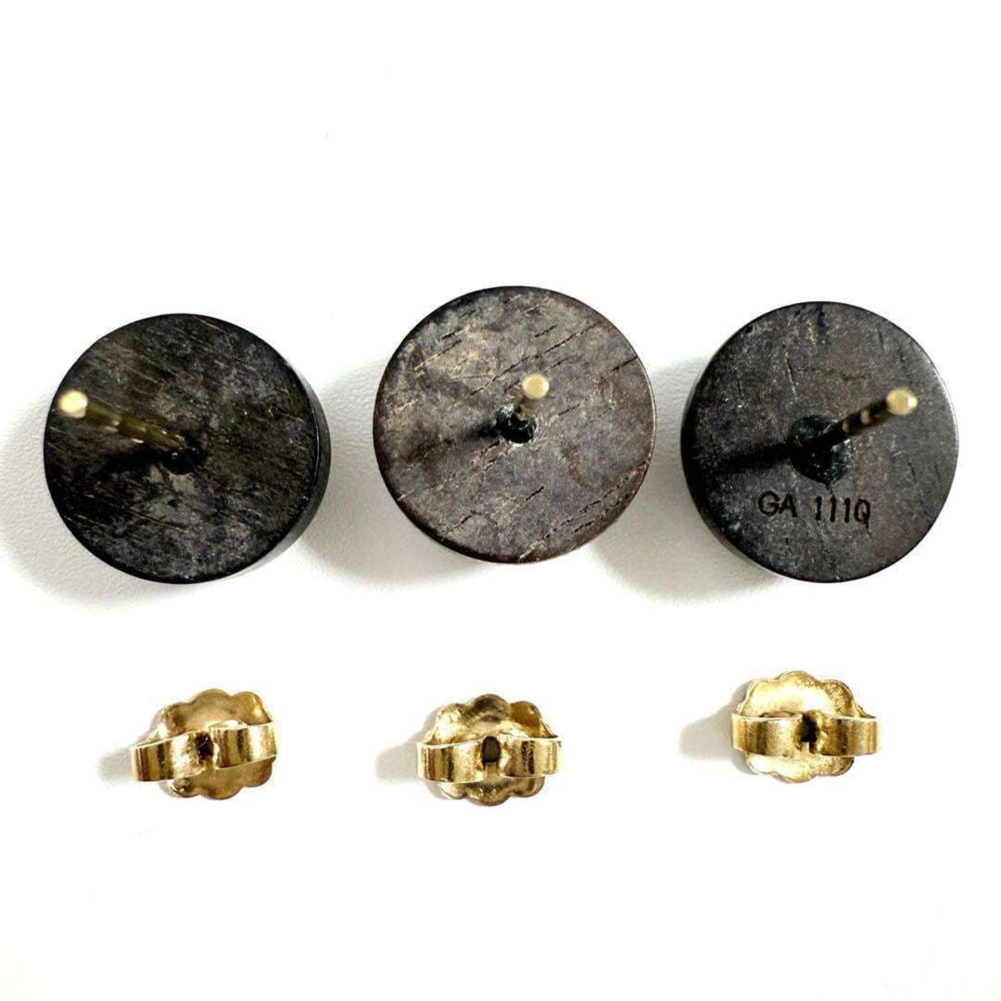 Earrings Metal and Wood