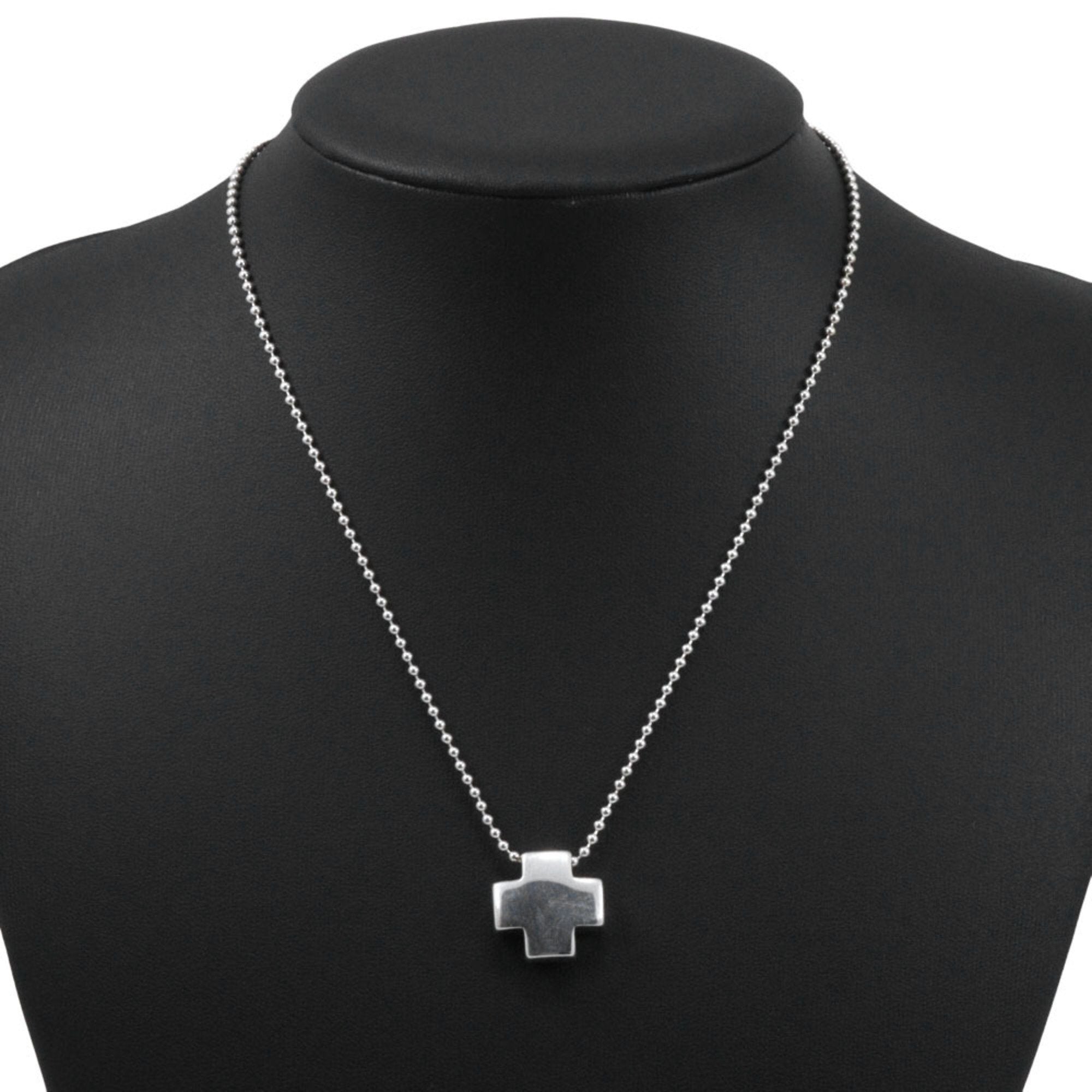 Roman Cross Pendant Necklace Sterling Silver
