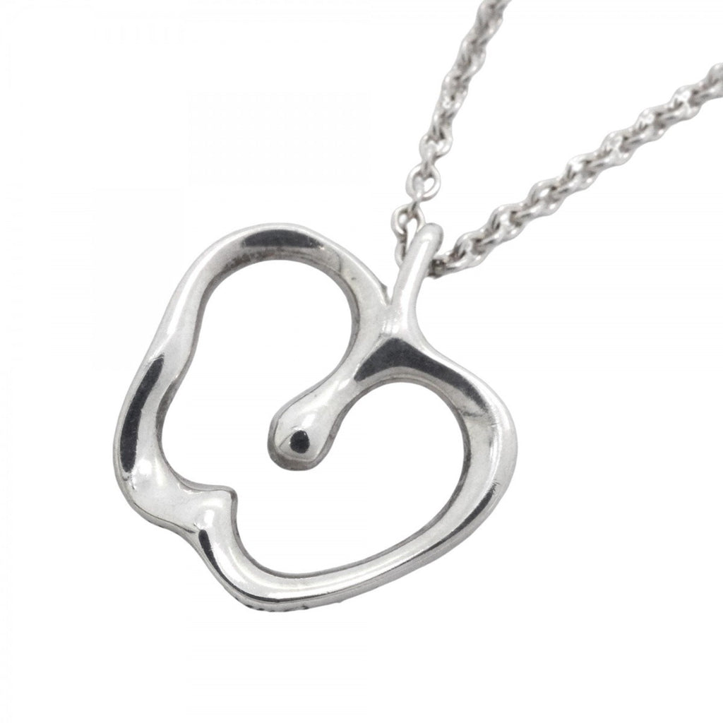 Apple Pendant Necklace Sterling Silver