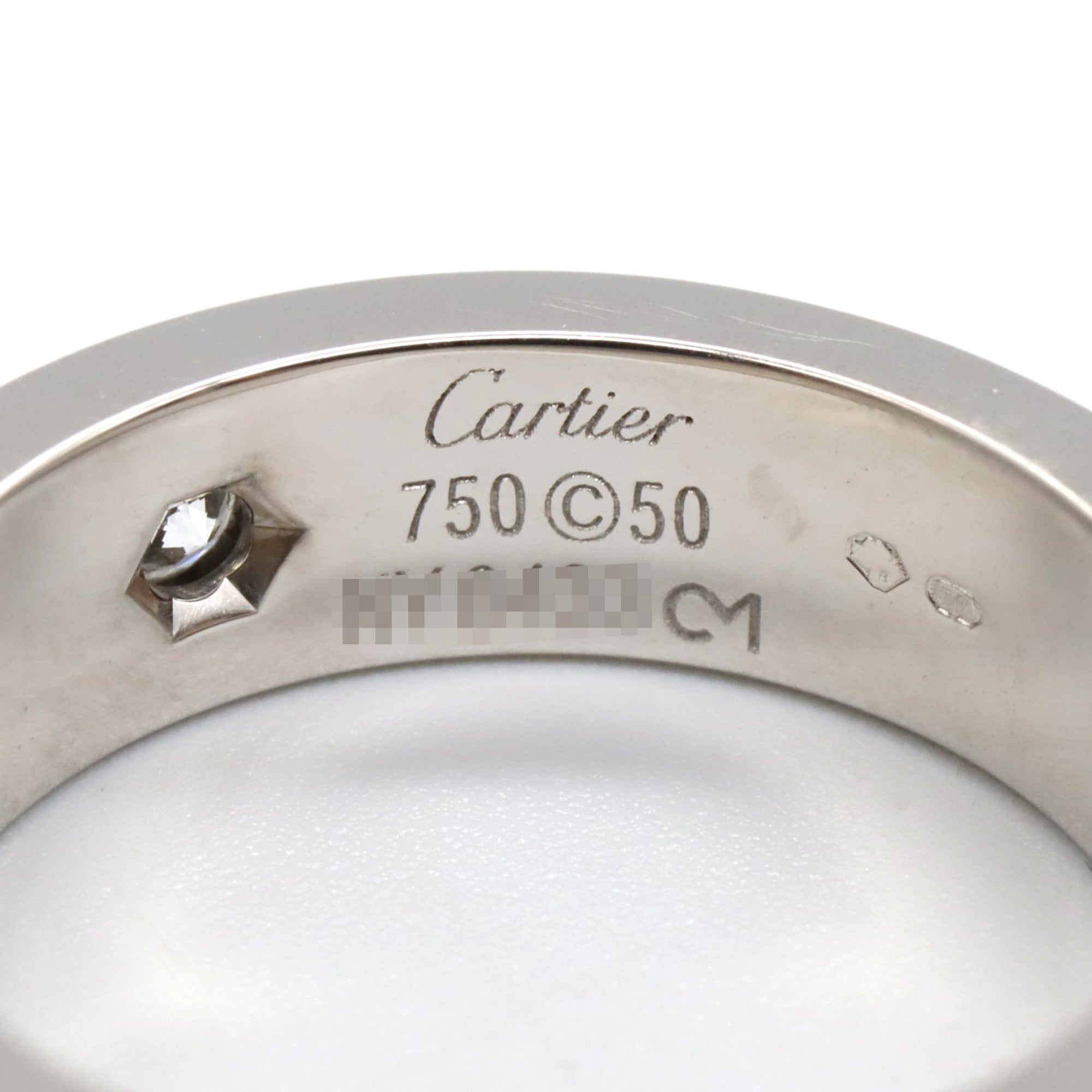 Love Ring 18K White Gold with Diamond