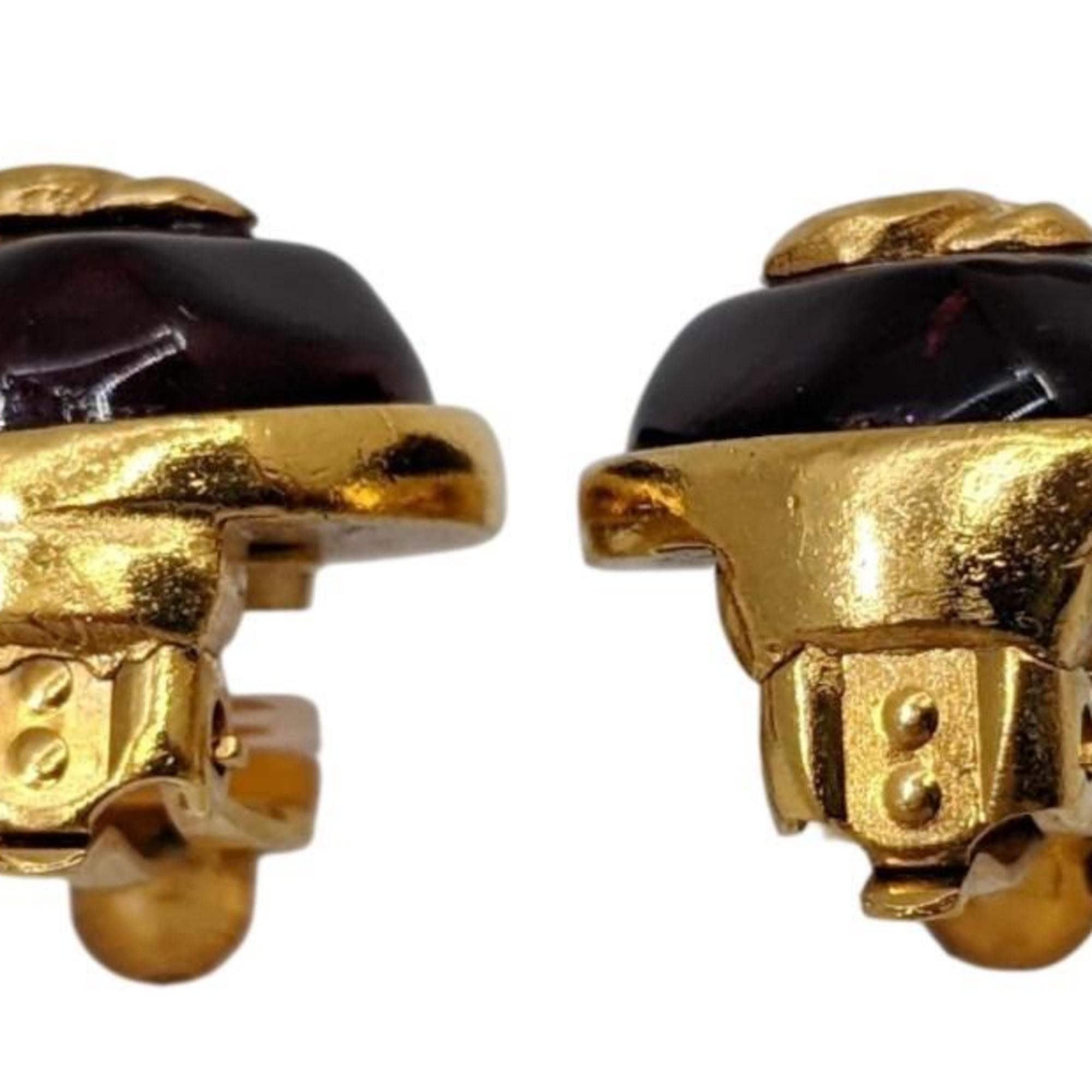 Clip-On Earrings Clip-On Gold-Tone Metal