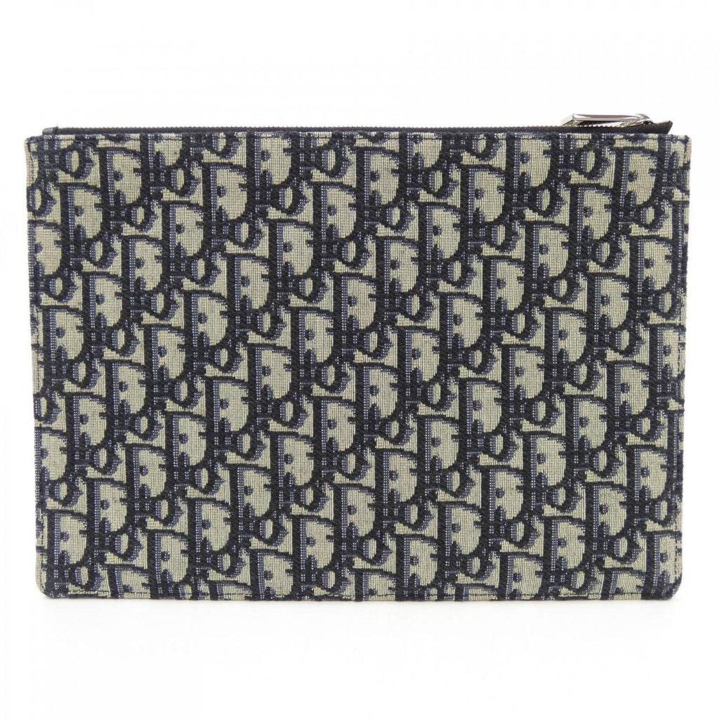 Wristlet Clutch Oblique Canvas