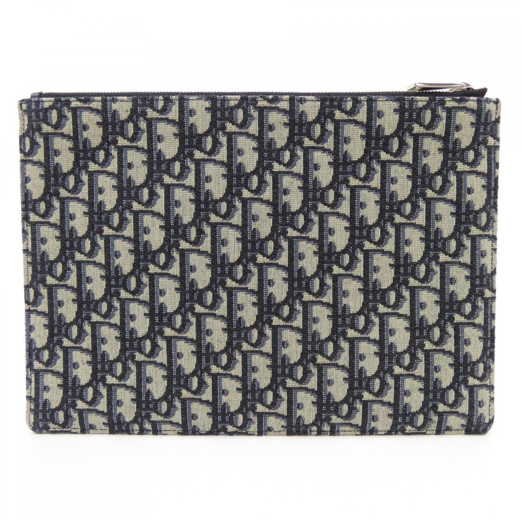 Wristlet Clutch Oblique Canvas