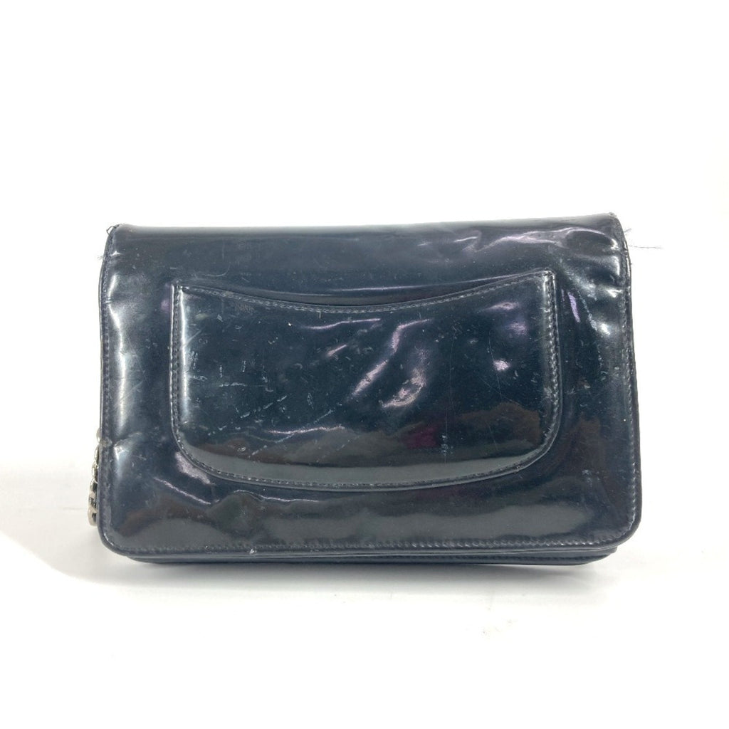CC Wallet on Chain Strass Embellished Patent