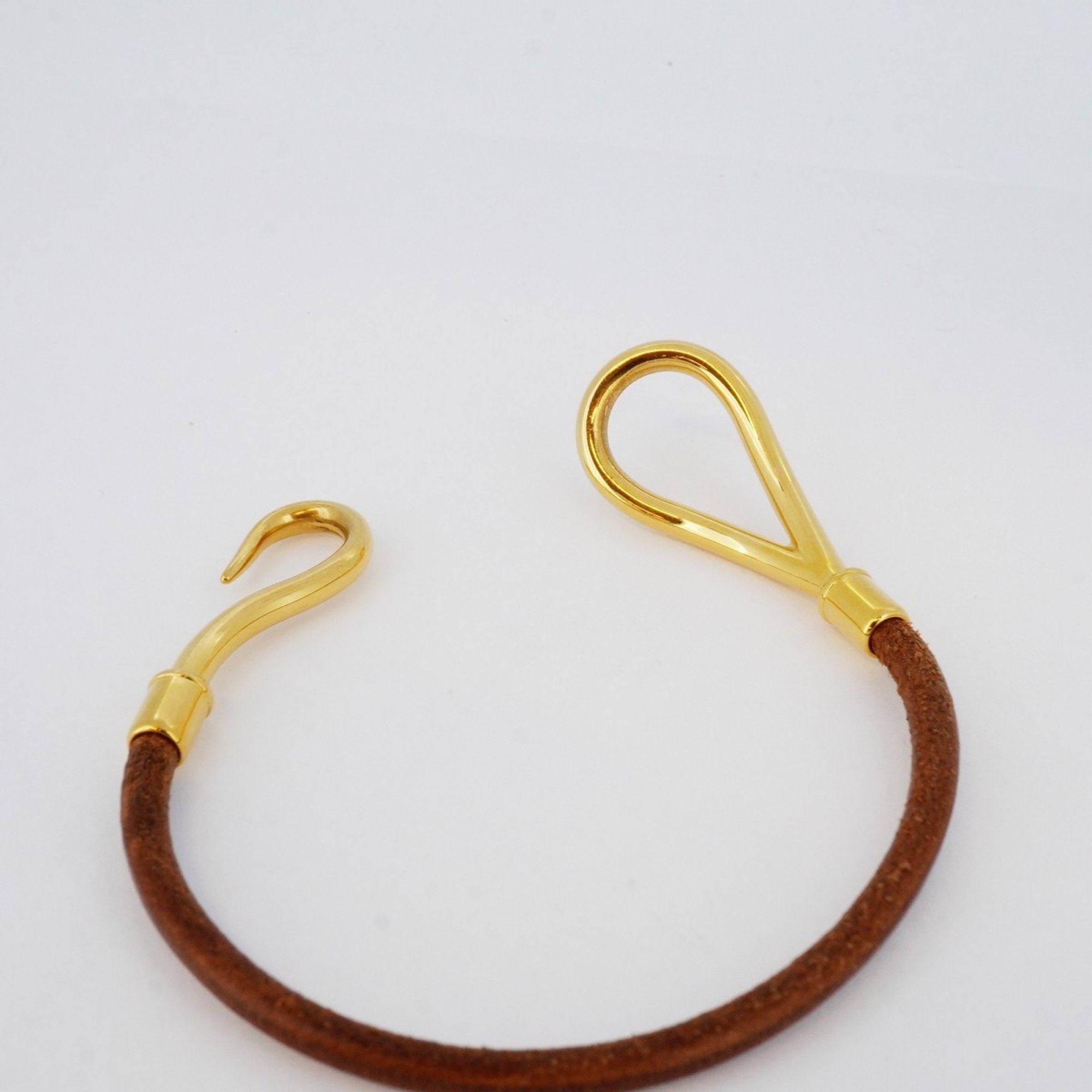 Bracelet Gold and Leather