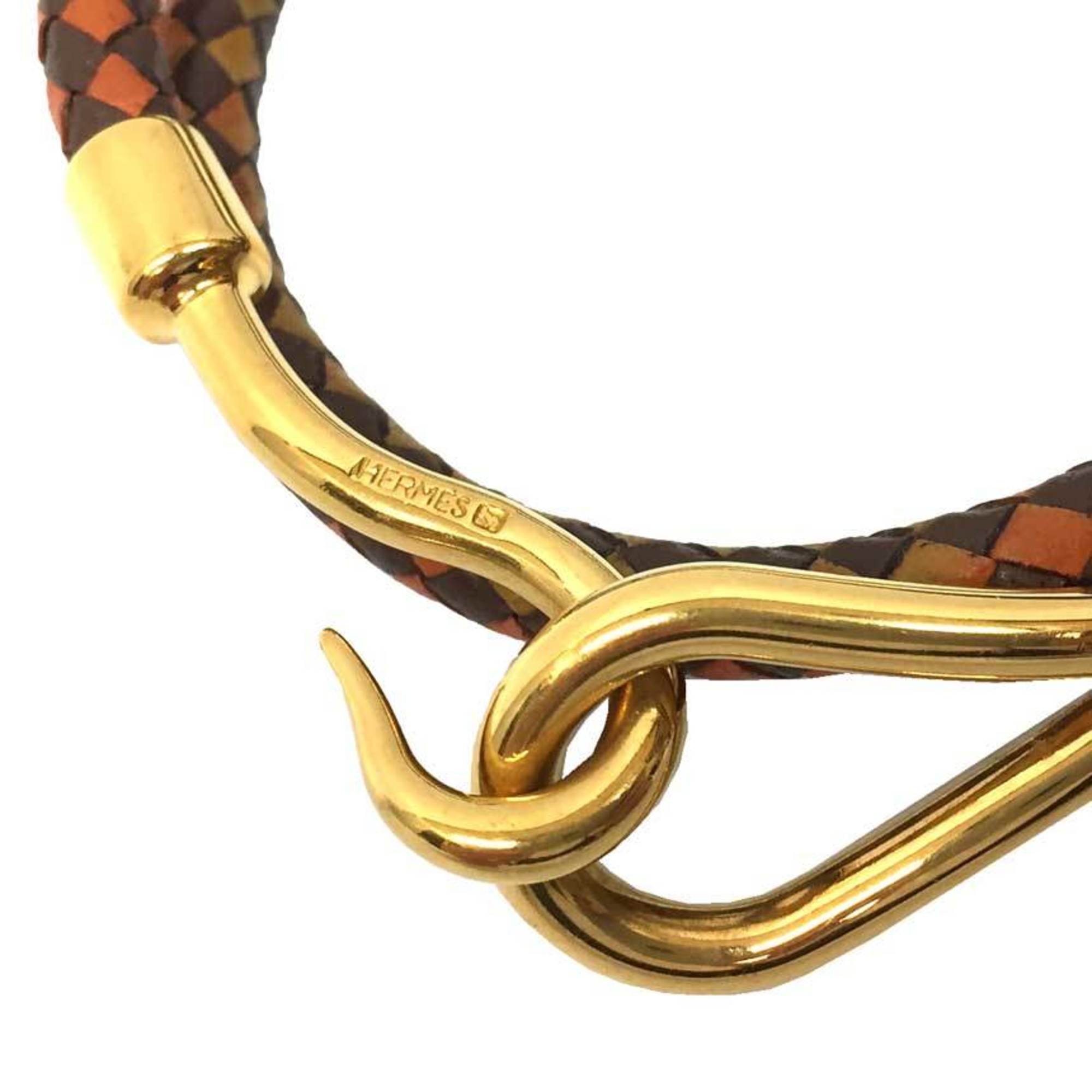 Bracelet Brass and Leather