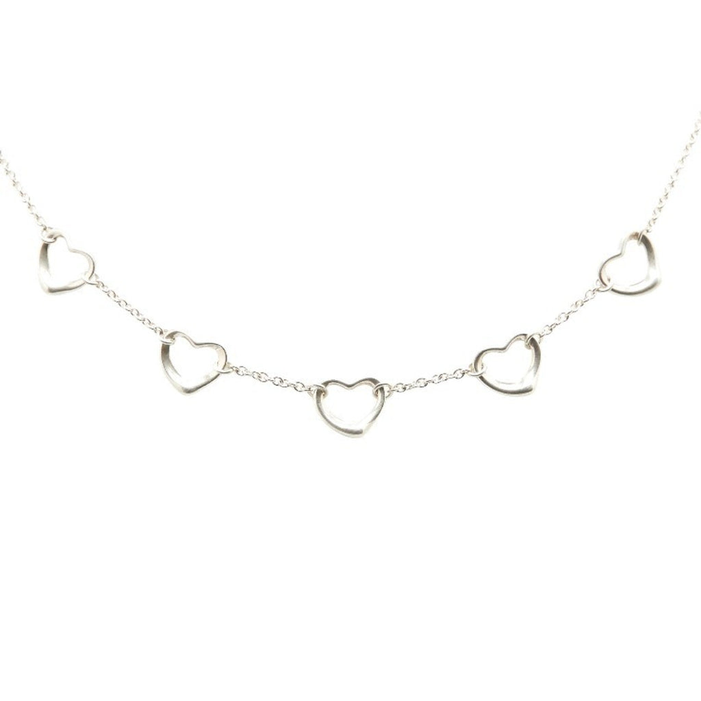 Open Heart Pendant Necklace Sterling Silver 8.6mm