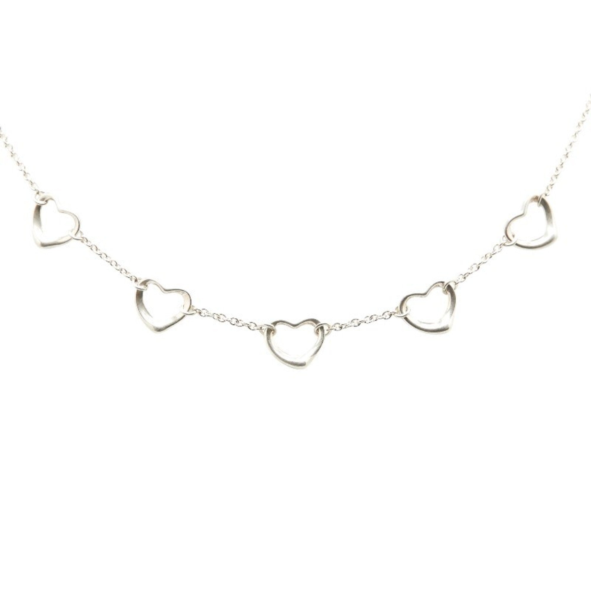 Open Heart Pendant Necklace Sterling Silver 8.6mm