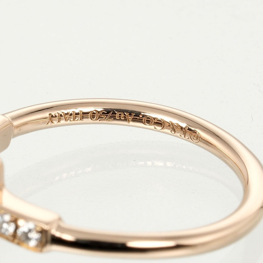 T-Wire Ring 18K Rose Gold and Diamond