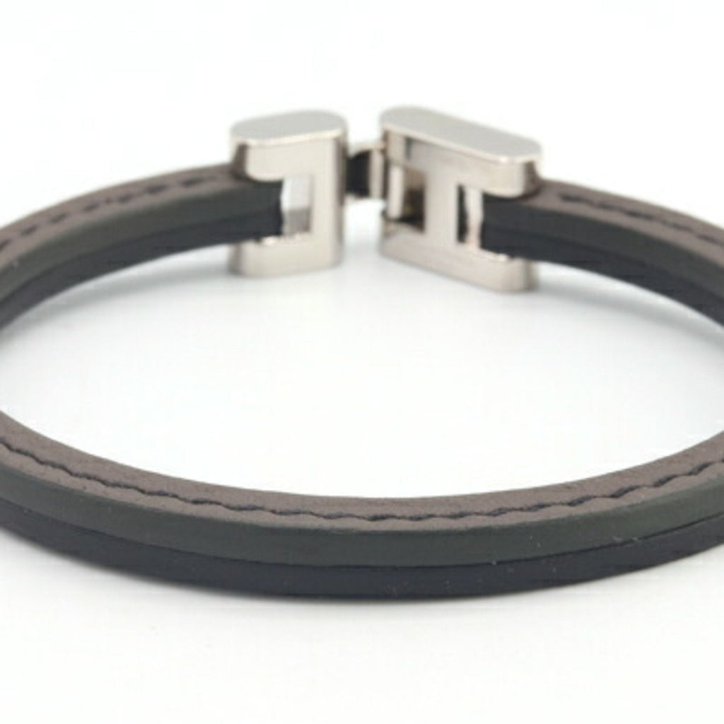Charm Bracelet Leather and Metal