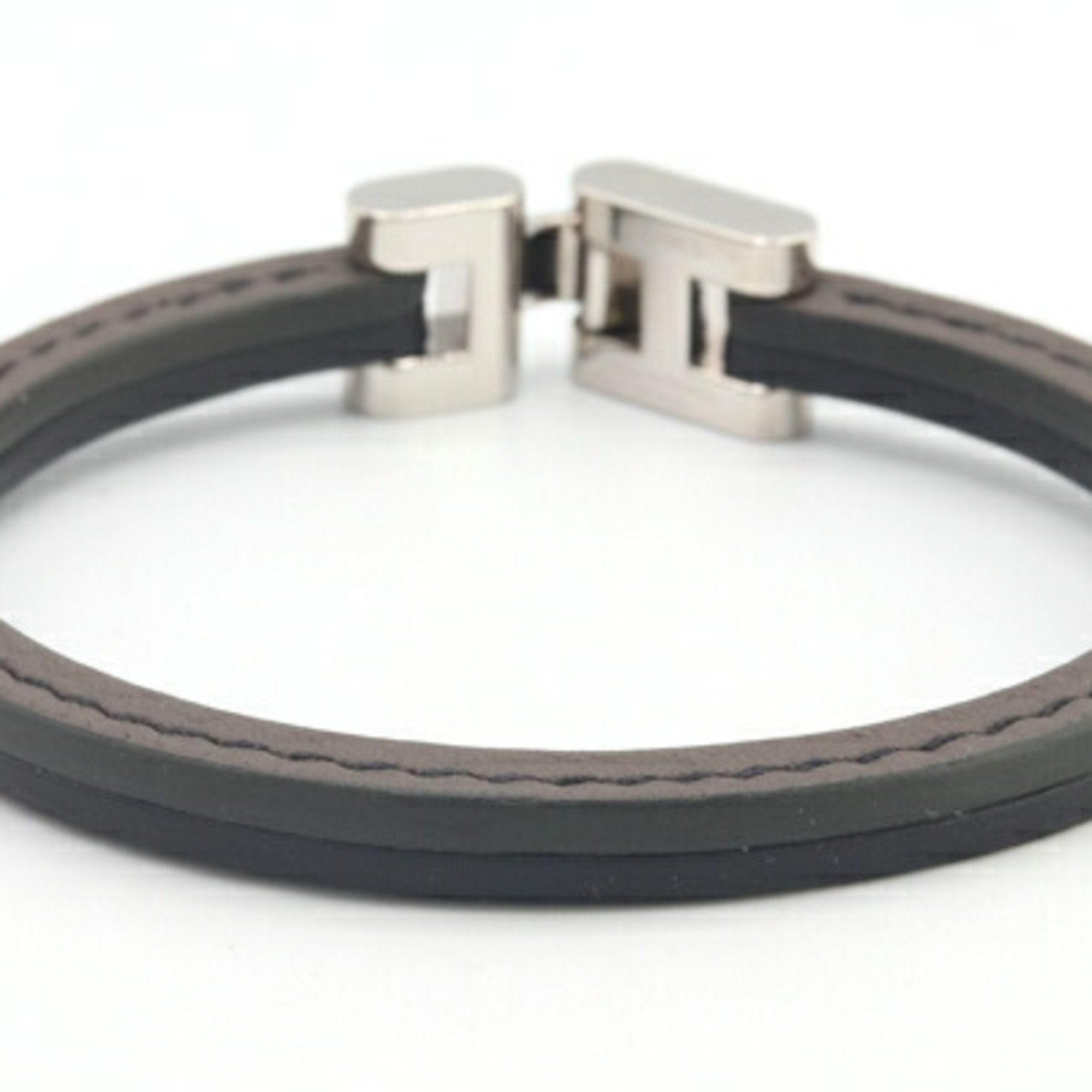 Charm Bracelet Leather and Metal